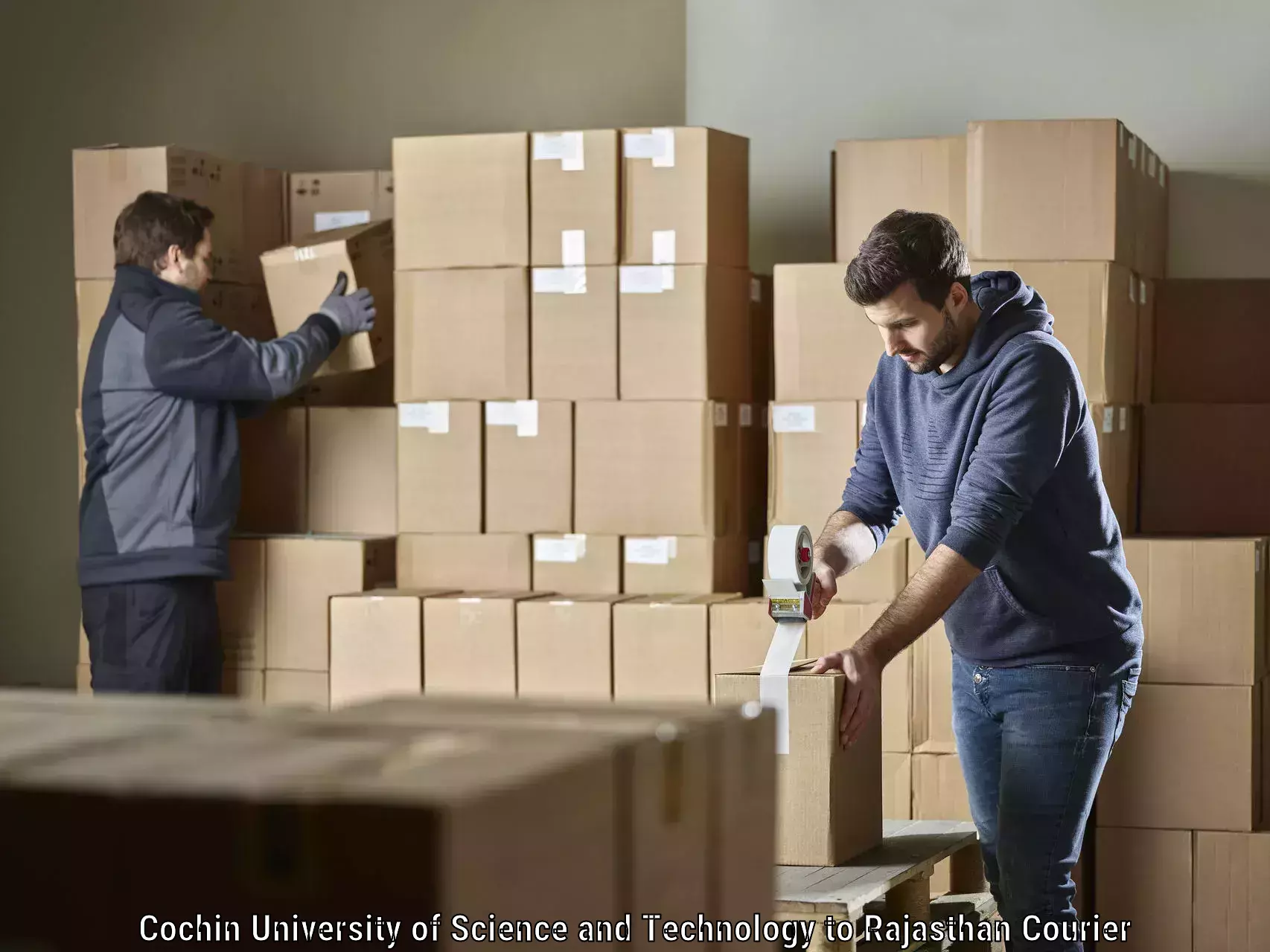 Reliable package handling Cochin University of Science and Technology to Chhabra
