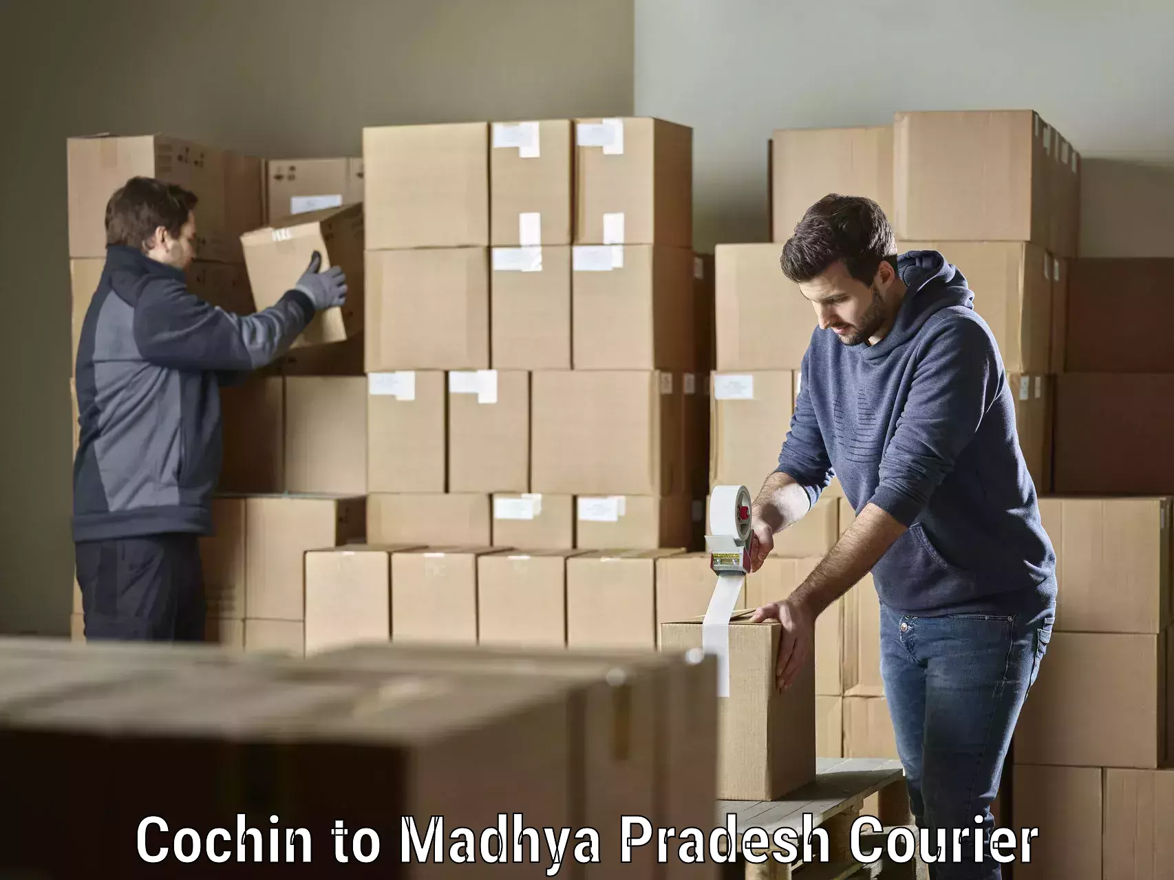 Long distance courier Cochin to Neemuch