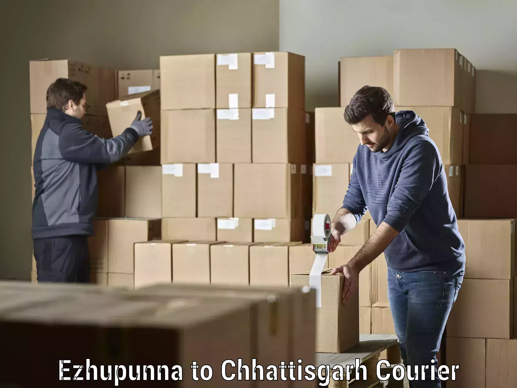 Return courier service Ezhupunna to Janjgir Champa