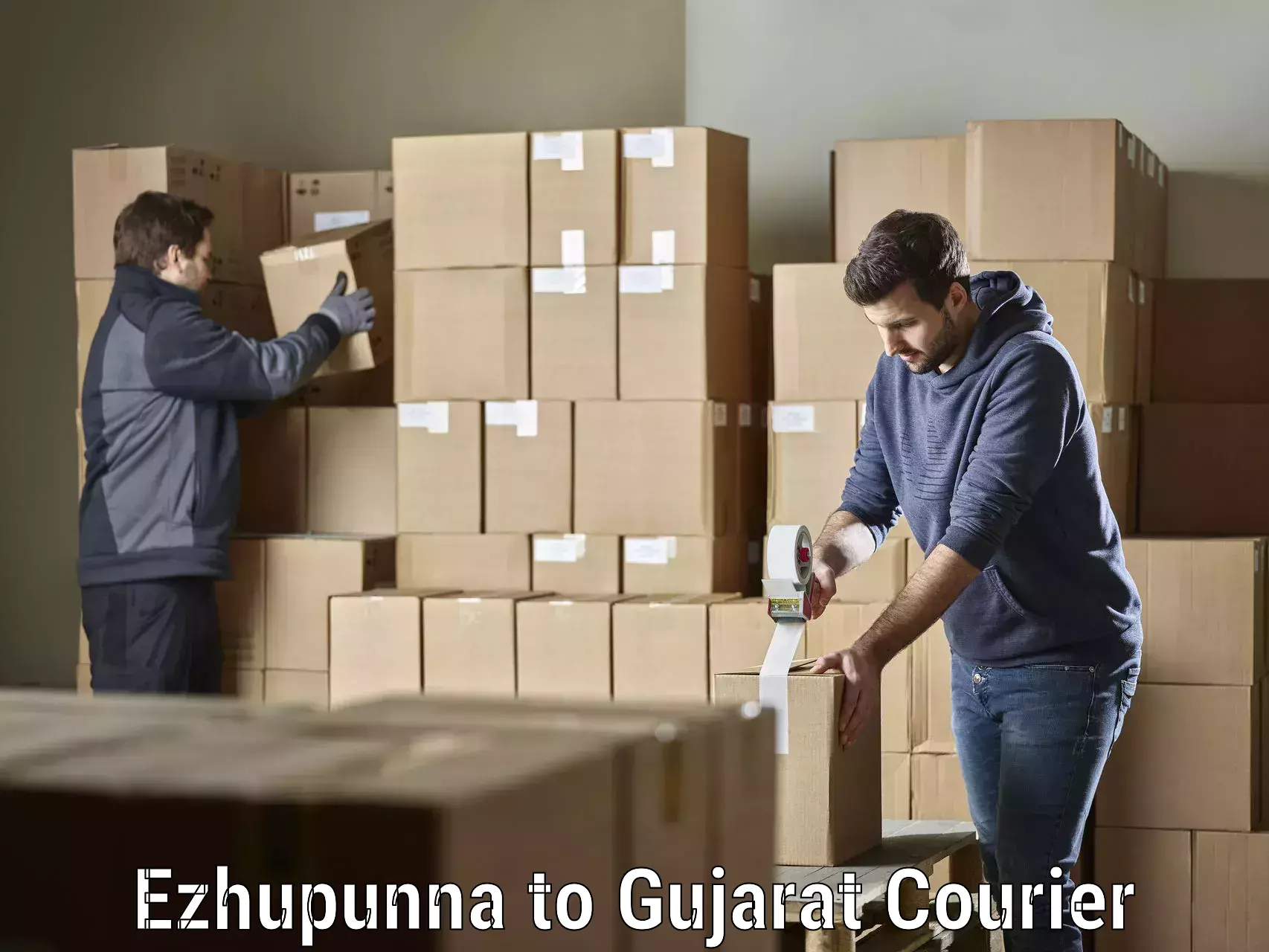 Custom courier strategies Ezhupunna to Chhota Udaipur