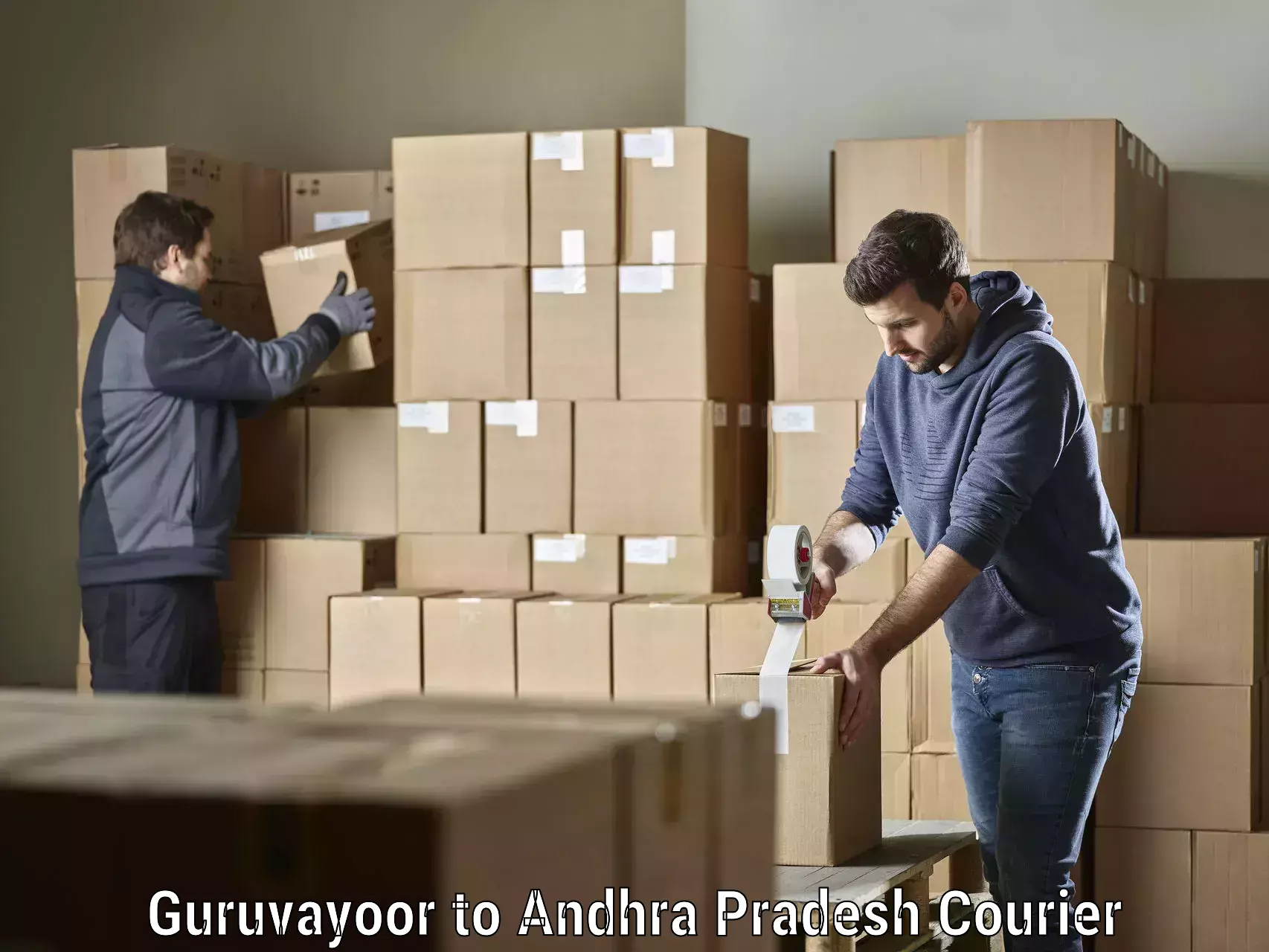 Cost-effective courier options Guruvayoor to Porumamilla