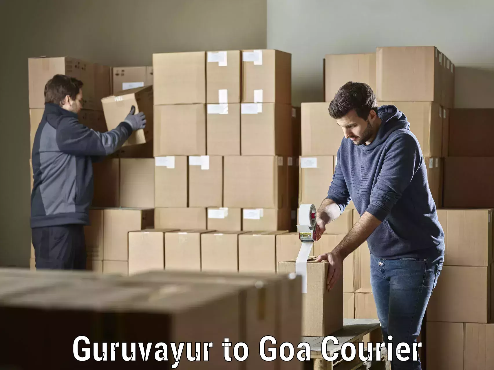 Express package handling Guruvayur to Goa University
