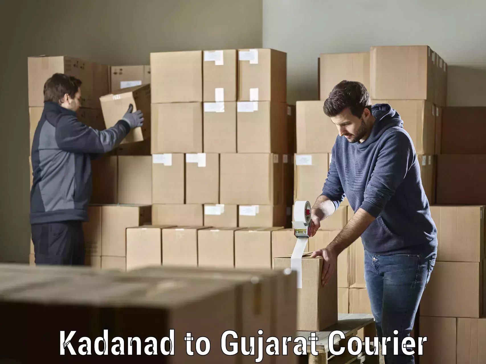 Professional courier handling Kadanad to Gujarat