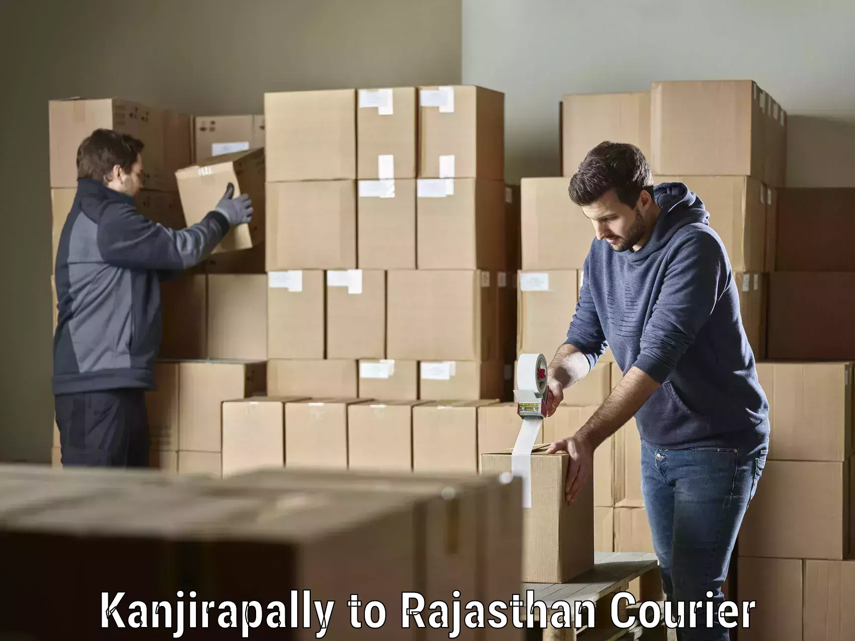 Courier service partnerships Kanjirapally to Rajasthan