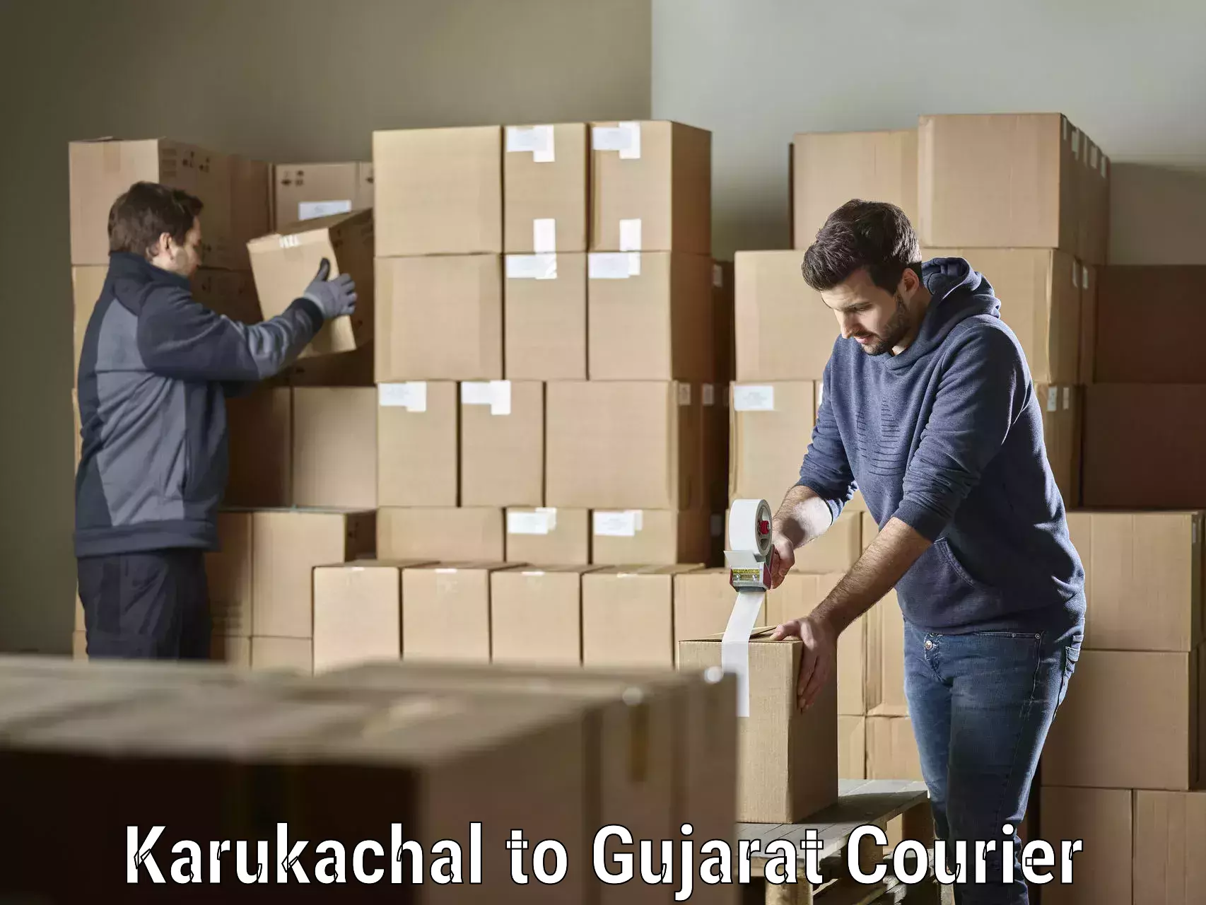Multi-national courier services Karukachal to Veraval