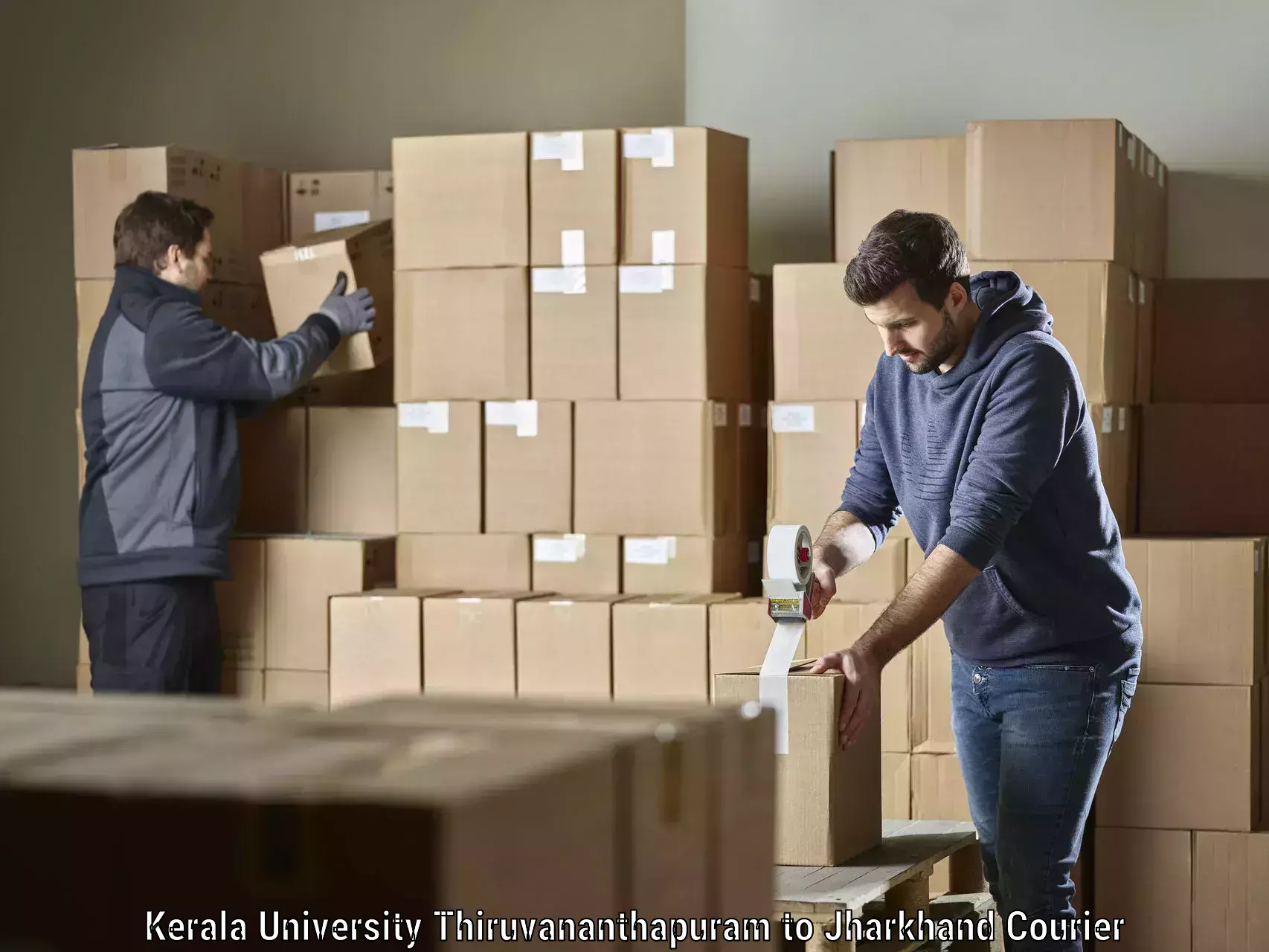 Versatile courier options Kerala University Thiruvananthapuram to Barki Saria