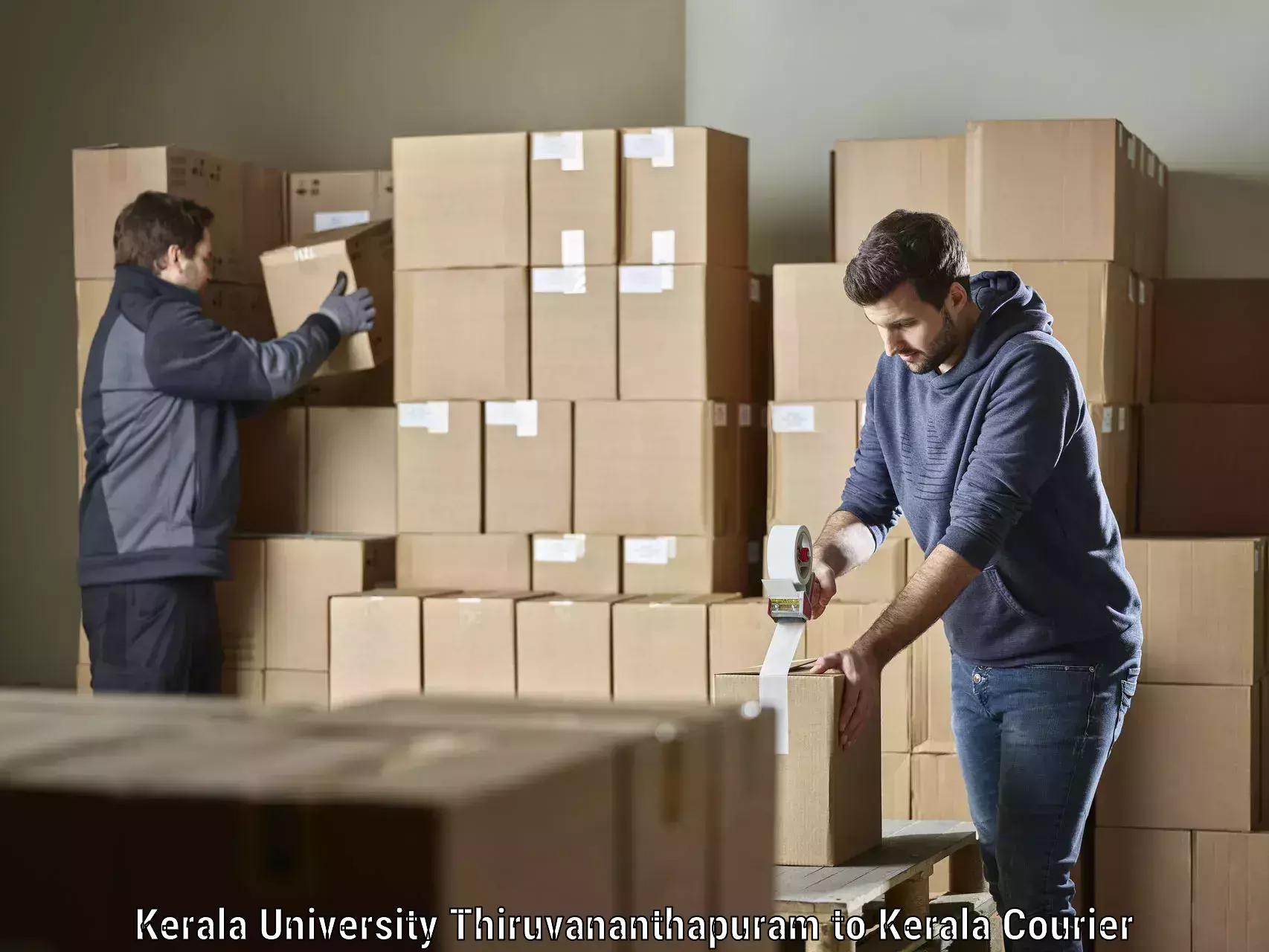 Local courier options Kerala University Thiruvananthapuram to Haripad