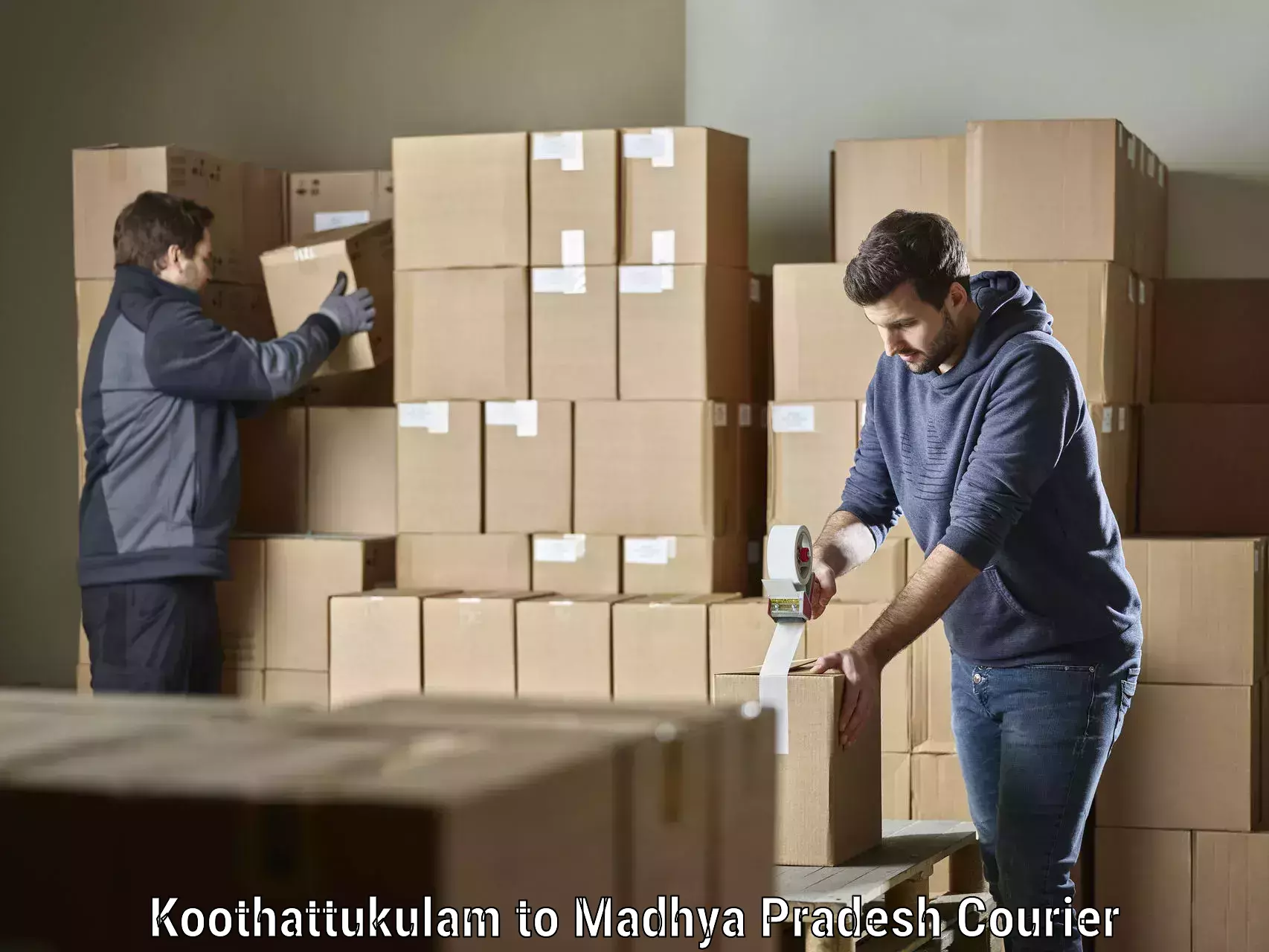 Package delivery network Koothattukulam to Ghatiya