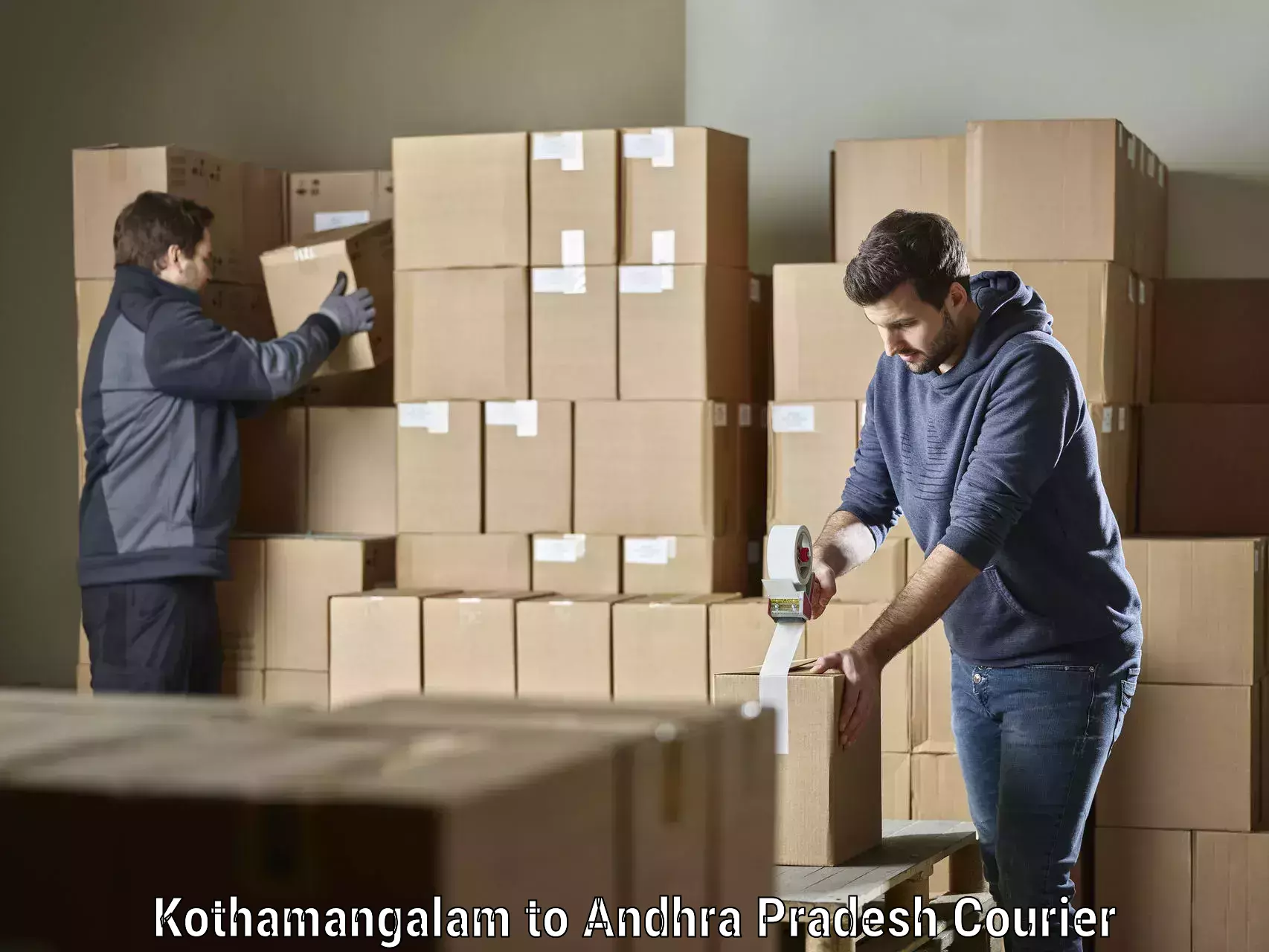 Custom courier strategies Kothamangalam to Tada Tirupati