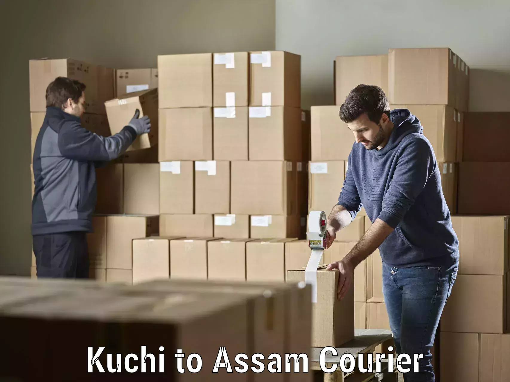 Optimized courier strategies Kuchi to Assam University Silchar