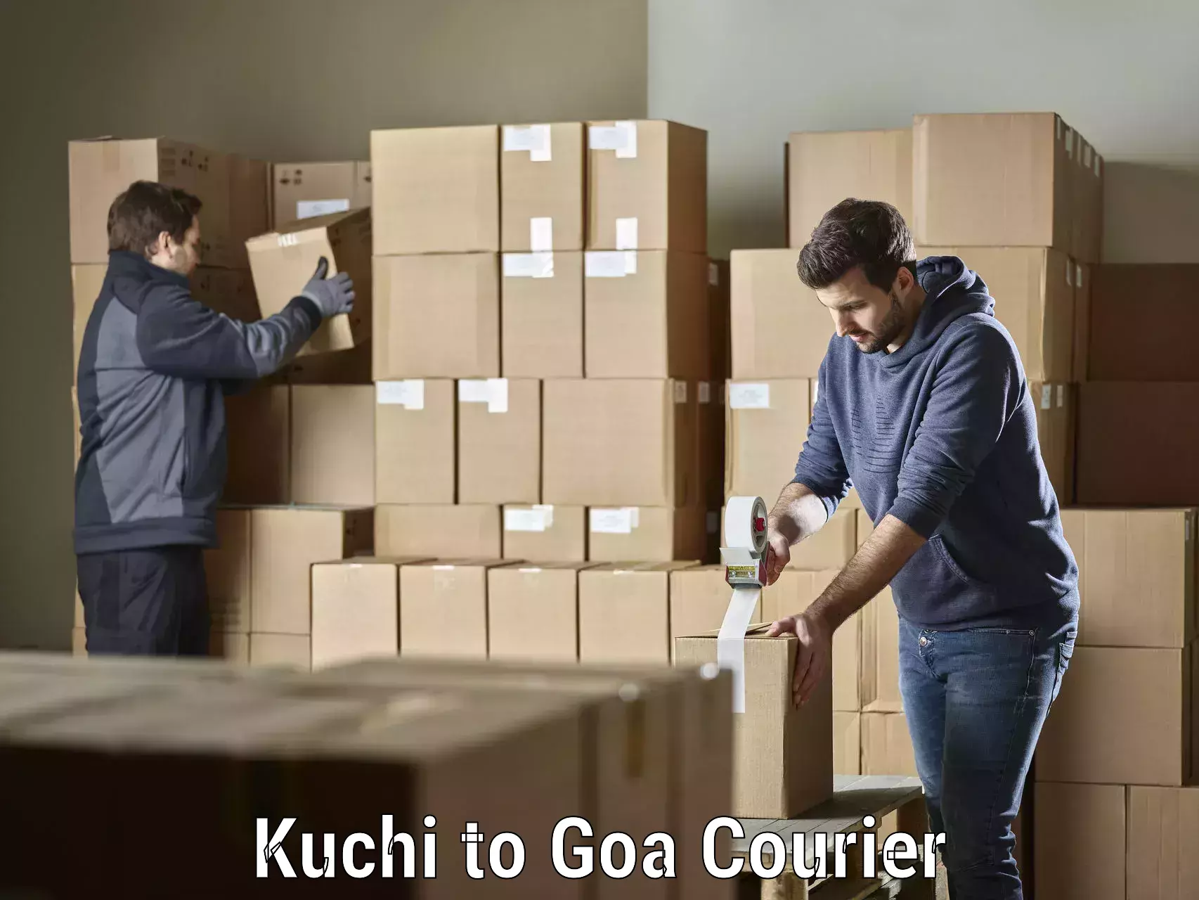 Express package services Kuchi to Goa University