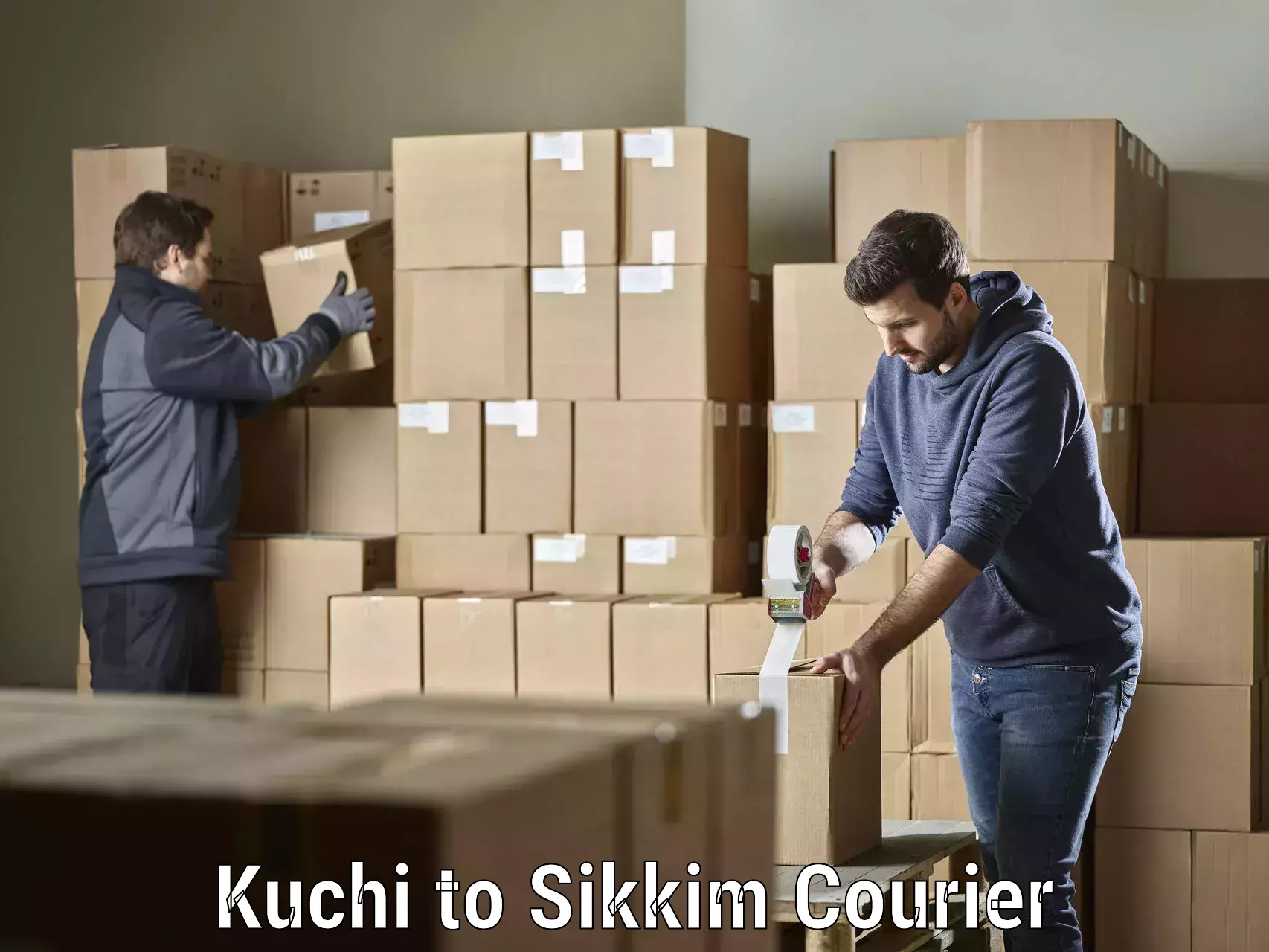High-speed parcel service Kuchi to Sikkim
