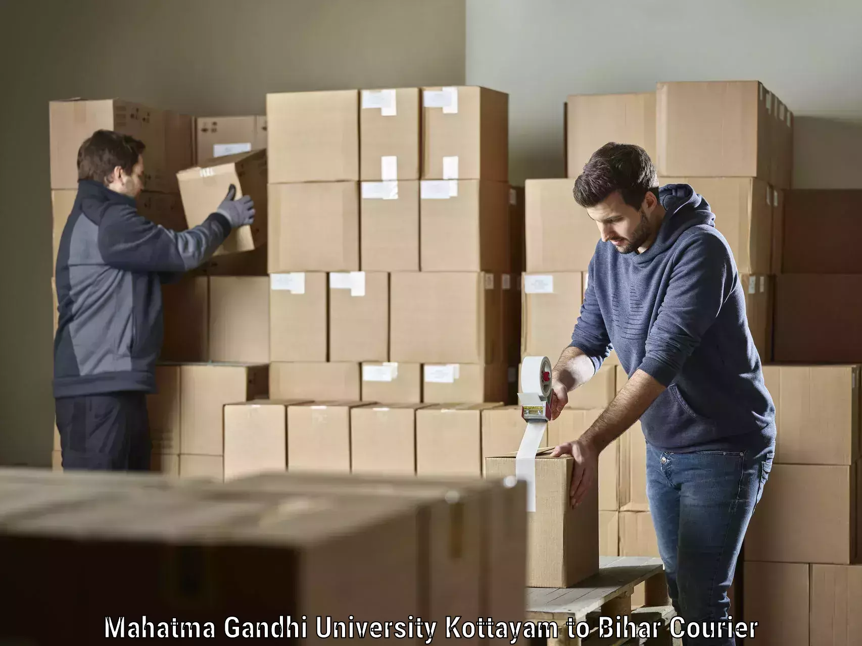 Lightweight parcel options Mahatma Gandhi University Kottayam to Kanker Nabinagar
