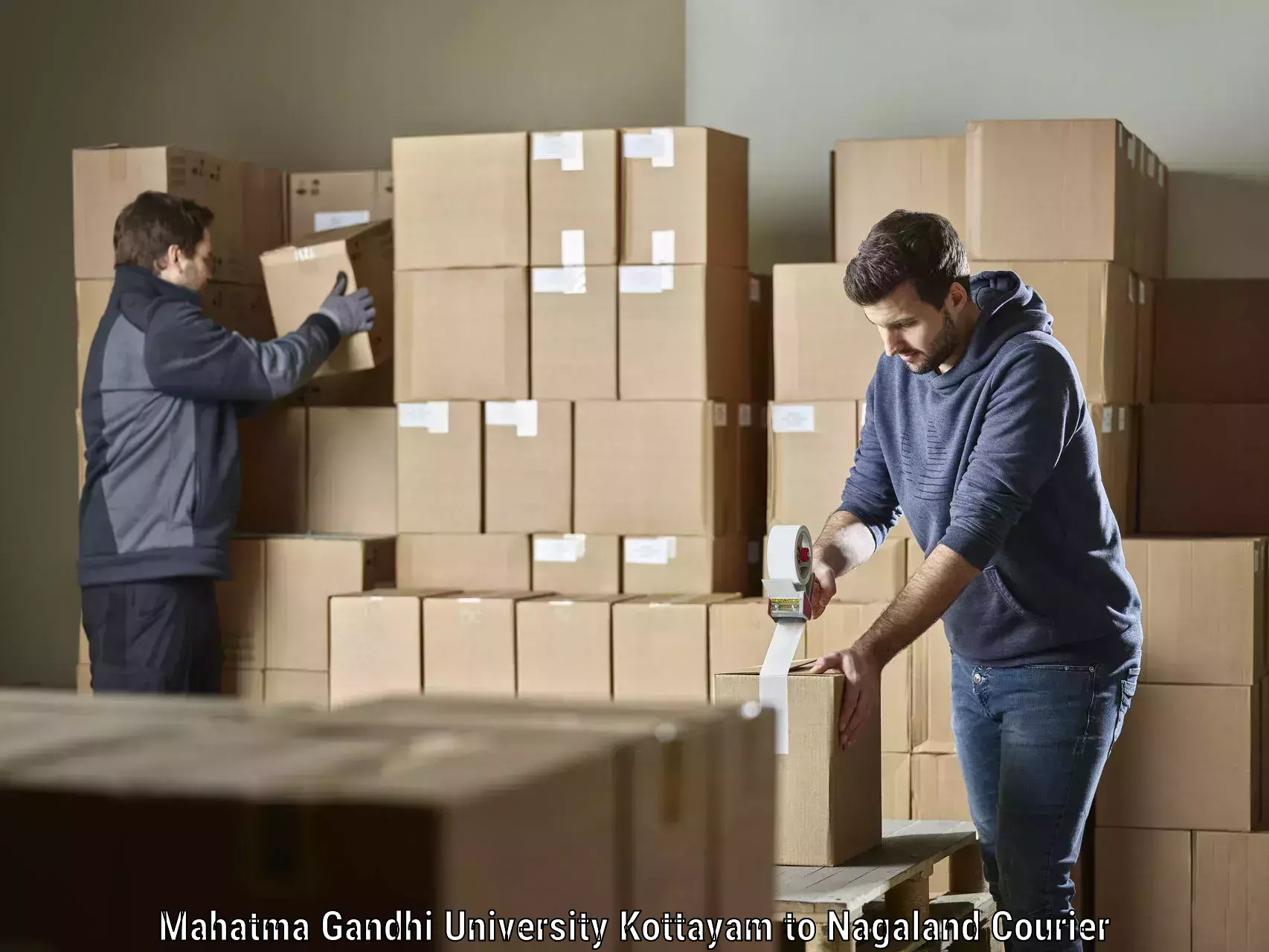 Fastest parcel delivery in Mahatma Gandhi University Kottayam to Zunheboto