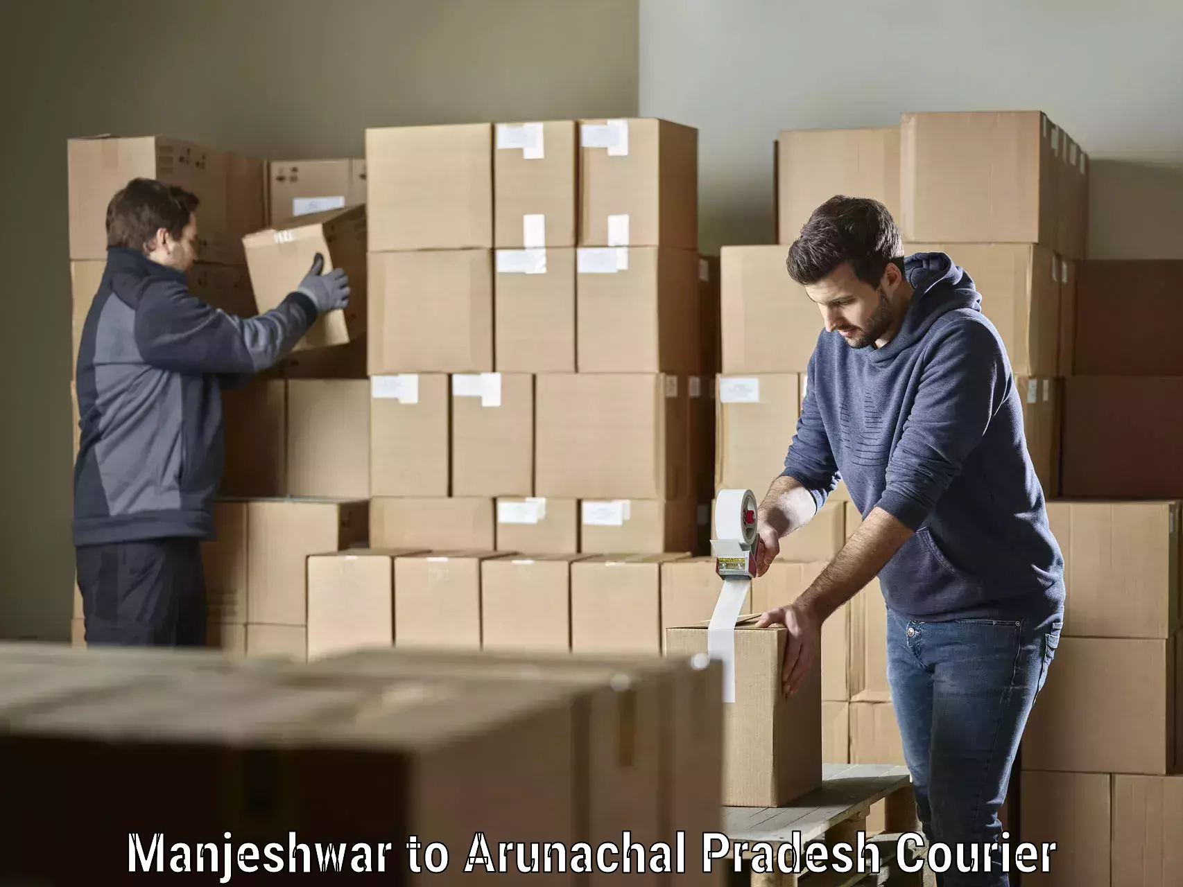 Custom courier packages Manjeshwar to East Kameng