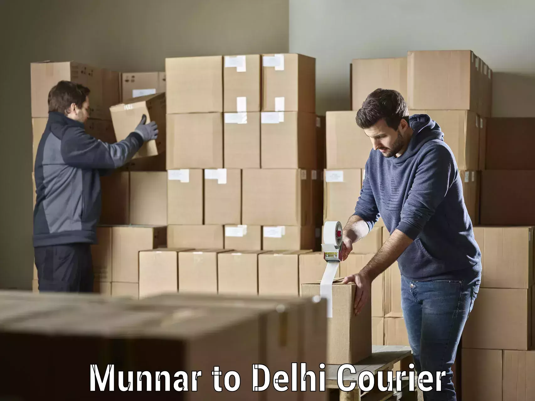 User-friendly courier app Munnar to Jamia Hamdard New Delhi