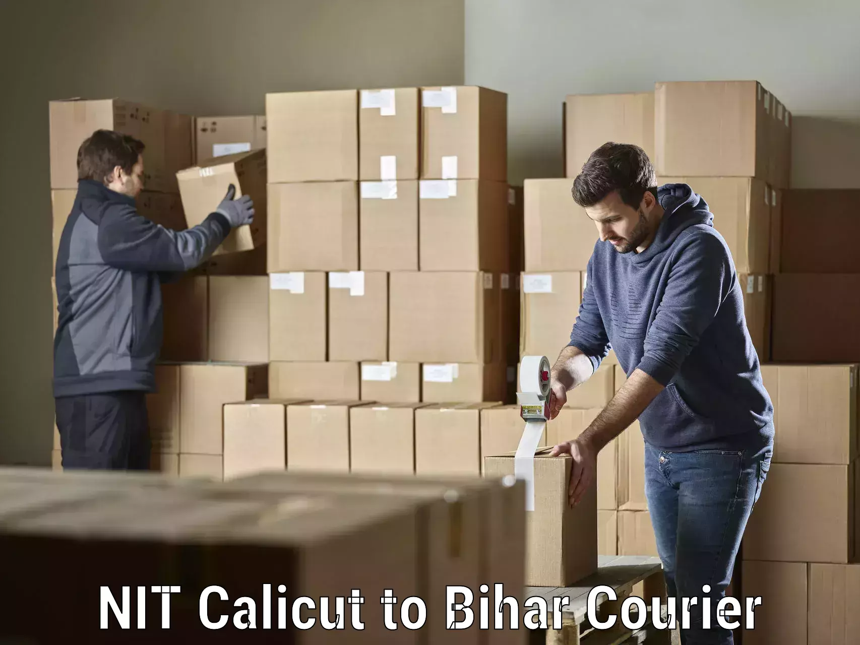Optimized courier strategies NIT Calicut to Manihari