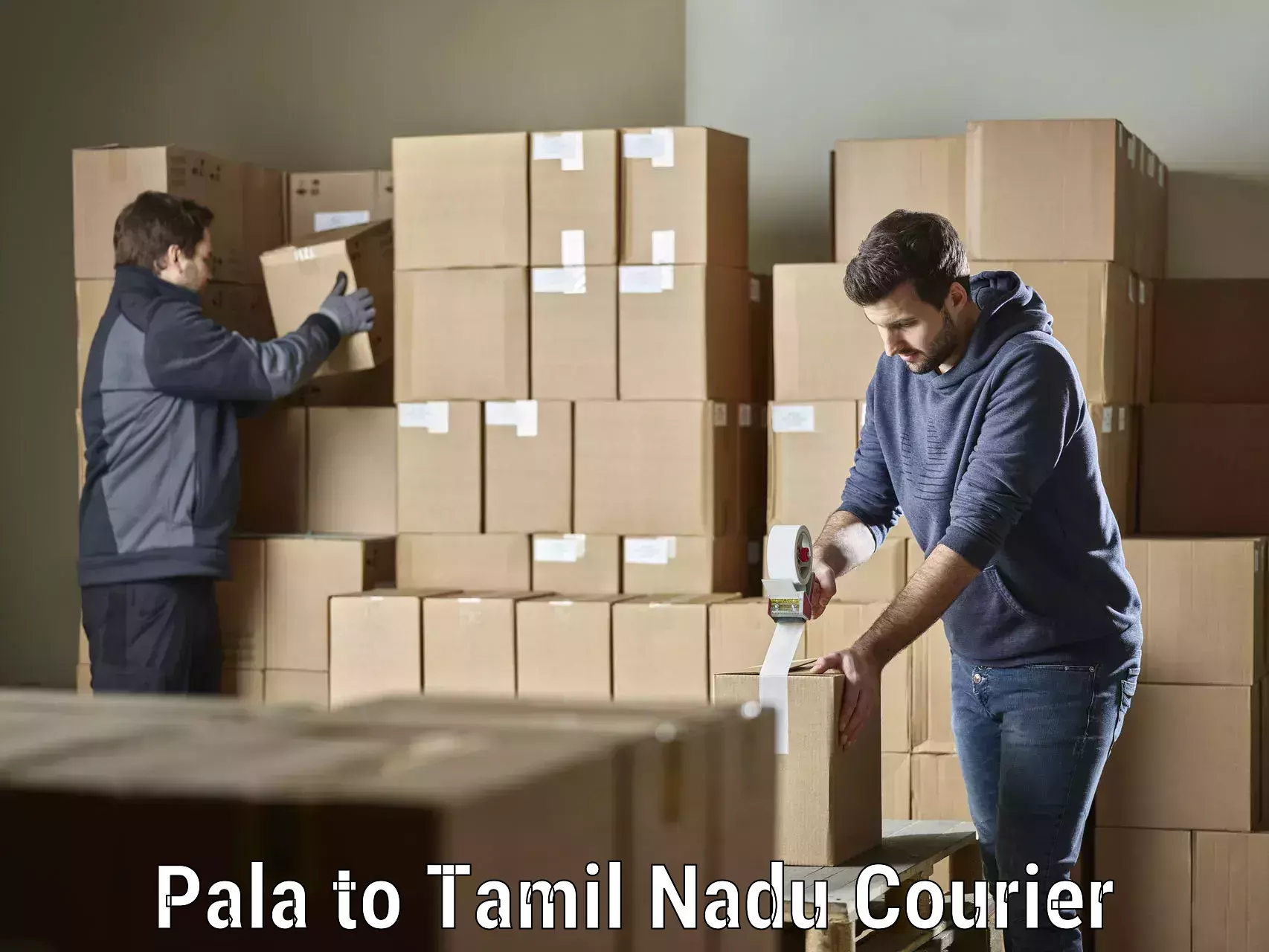 Courier service innovation Pala to Madurai