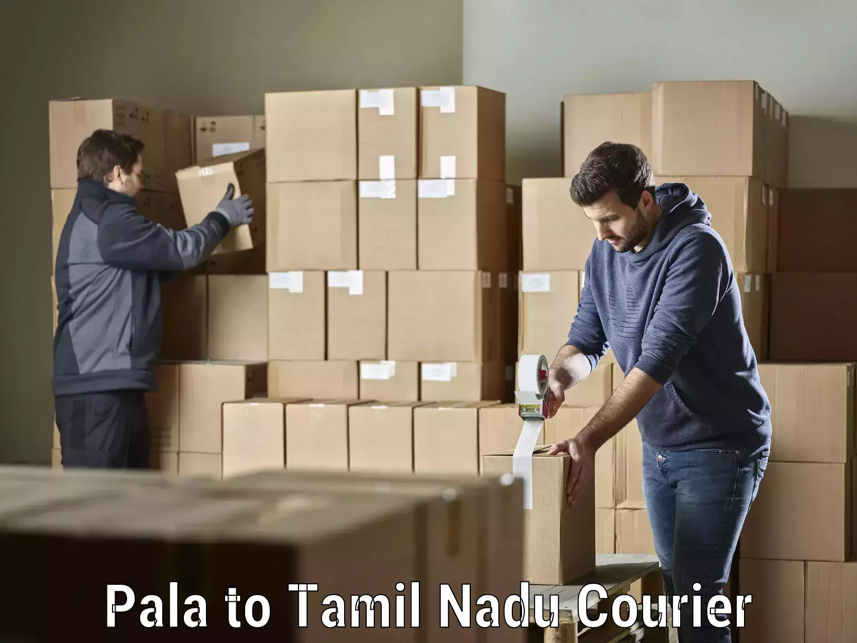 Custom courier packaging Pala to Virudhunagar