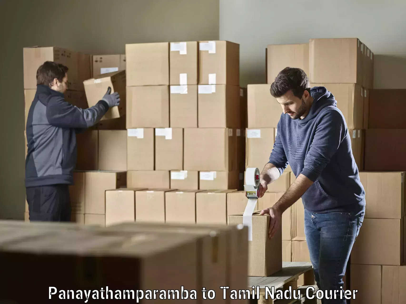 Optimized delivery routes Panayathamparamba to Park Town