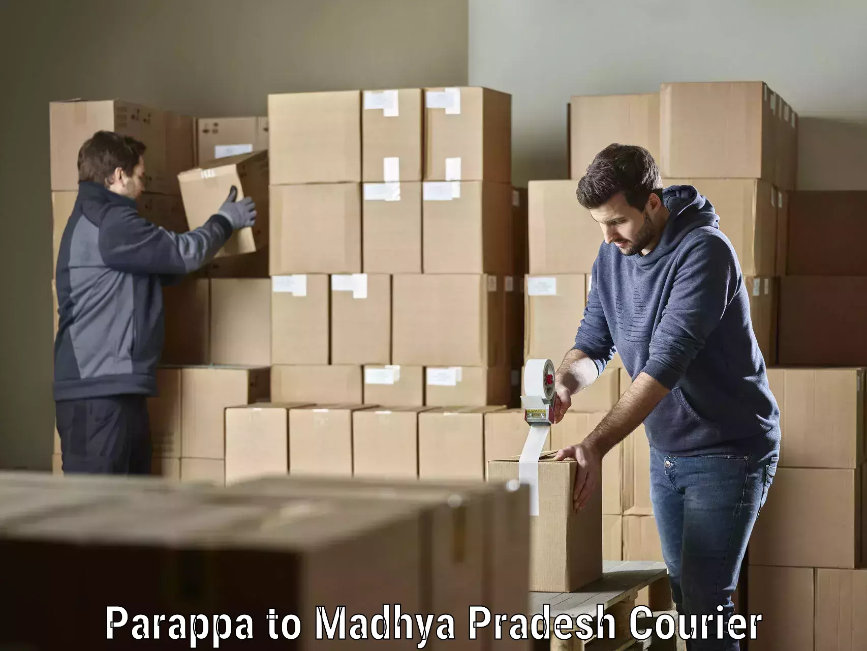Full-service courier options Parappa to Madhya Pradesh