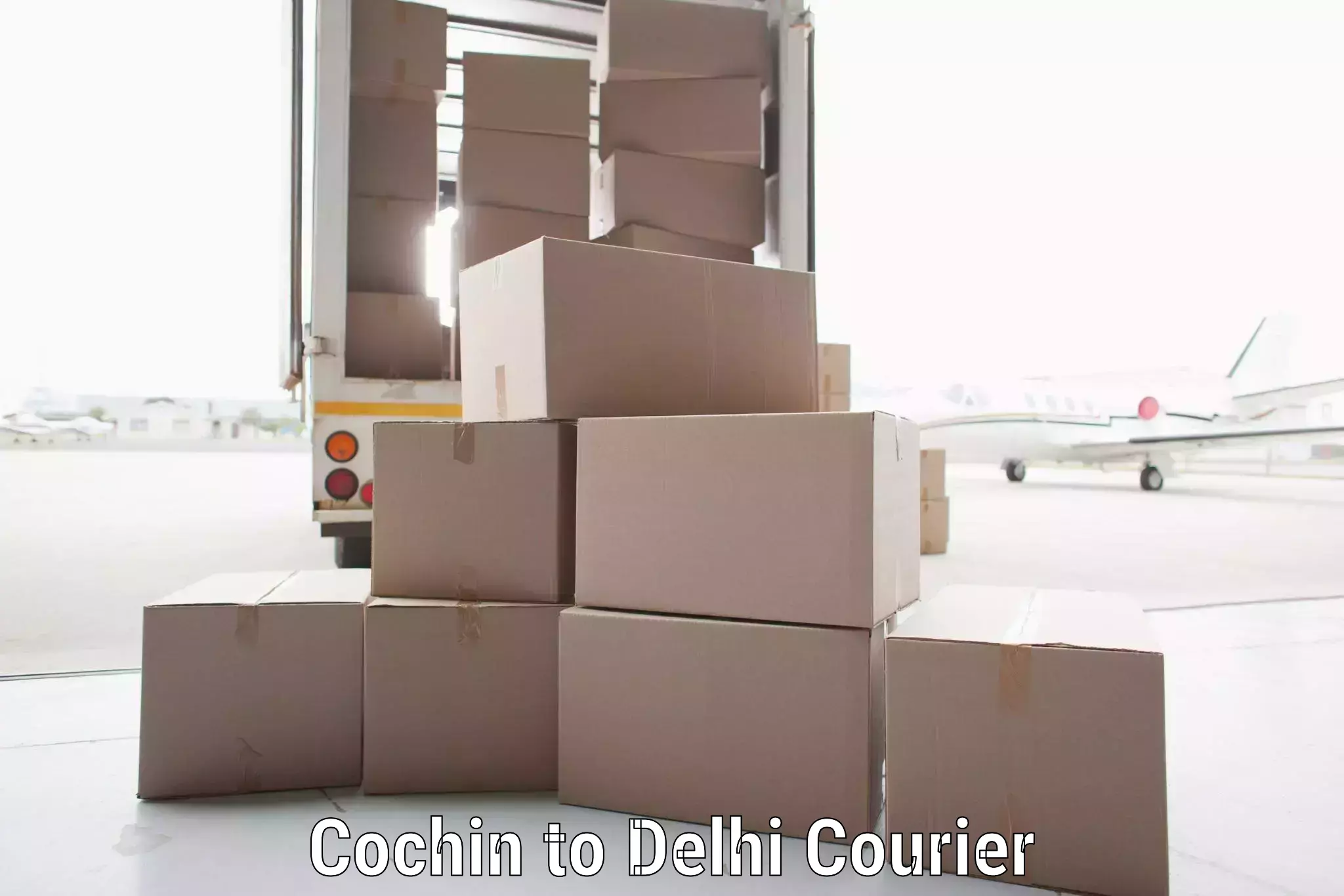 Trackable shipping service Cochin to Delhi