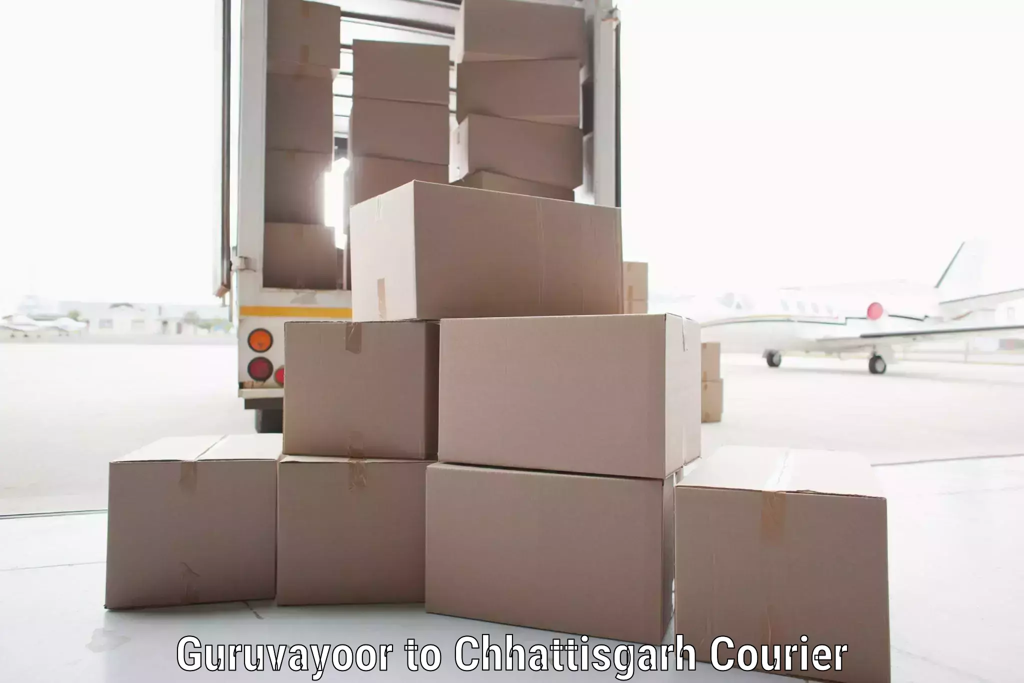 Cost-effective courier options Guruvayoor to Bastar