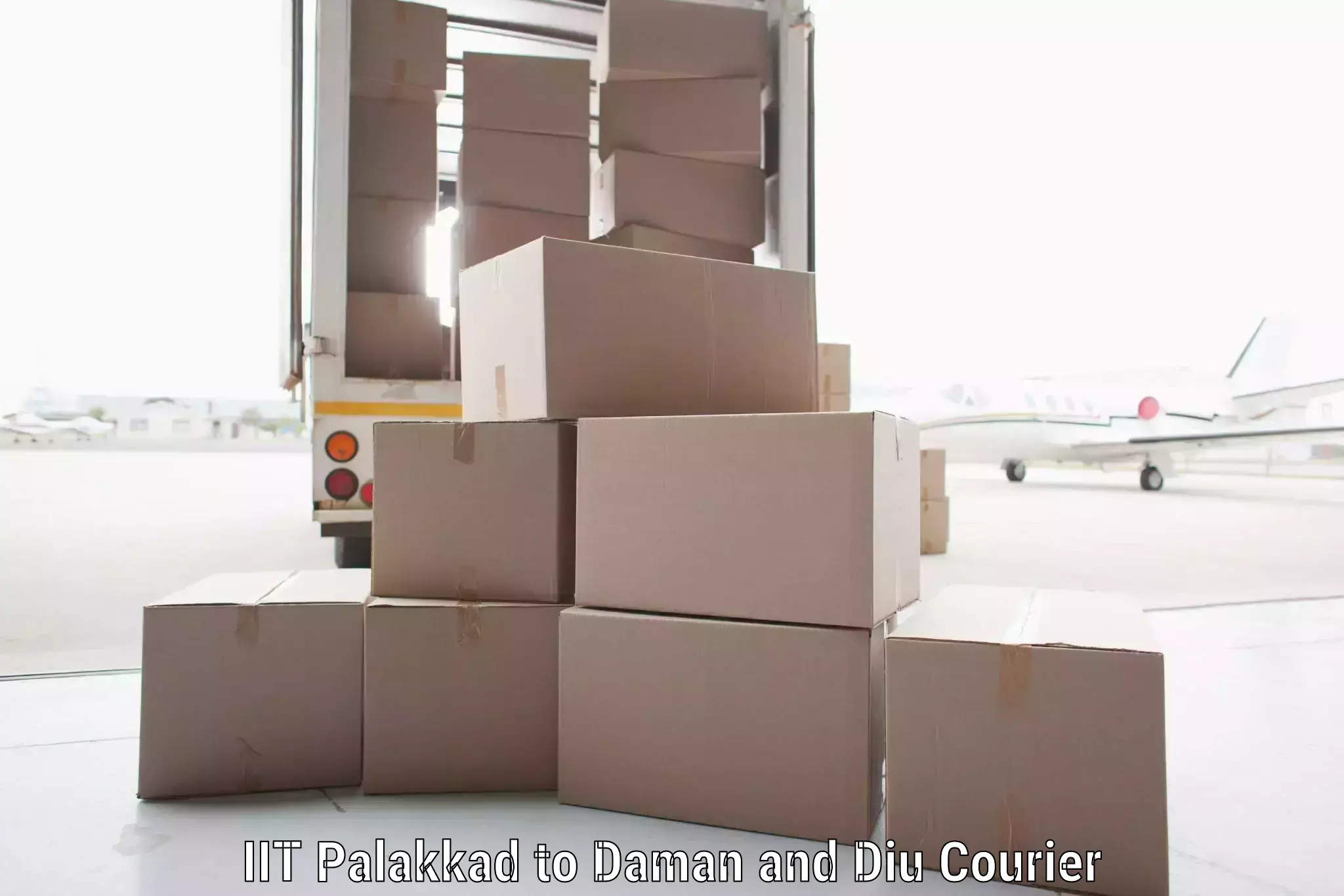 Parcel handling and care IIT Palakkad to Daman and Diu