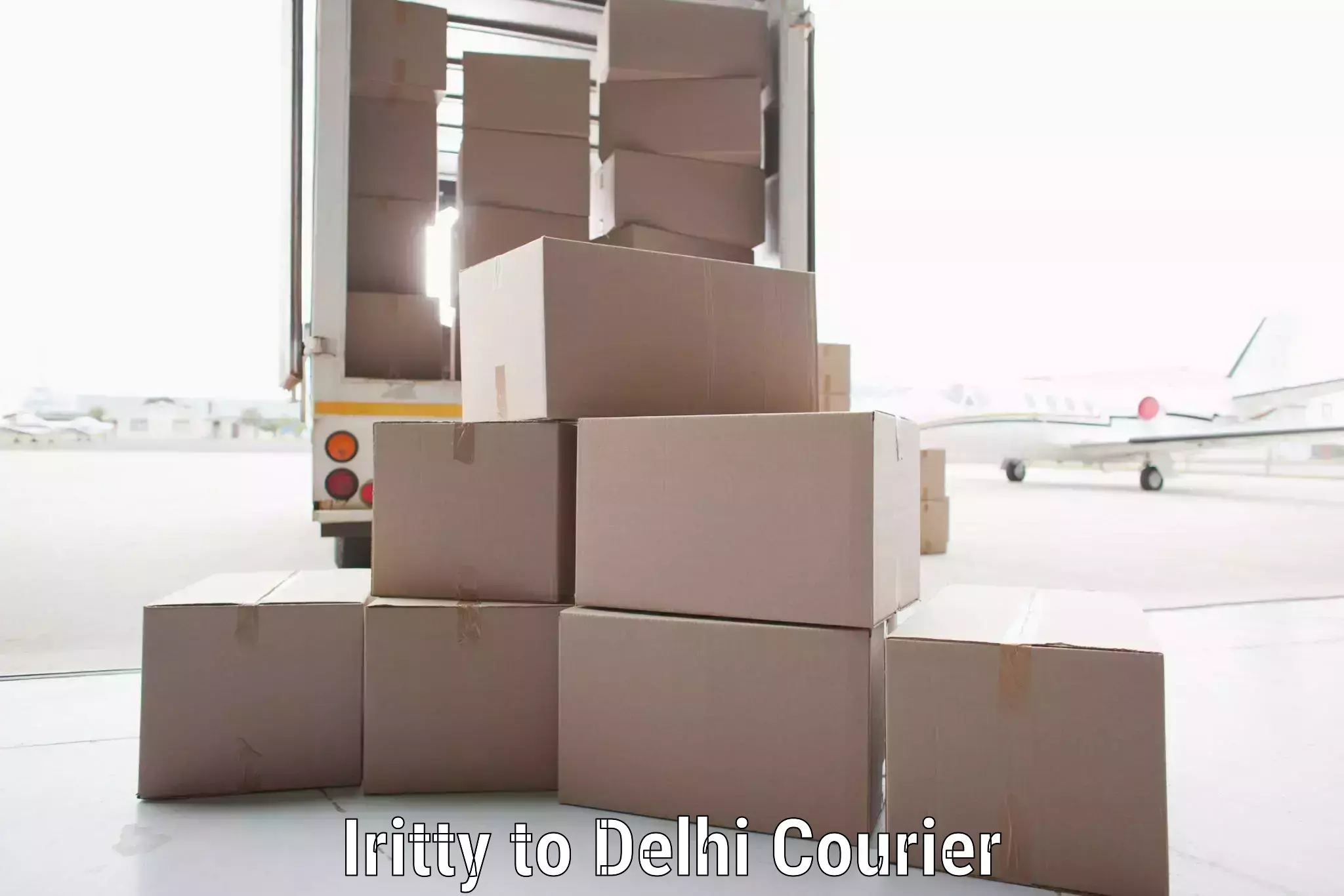 Door-to-door freight service Iritty to Delhi Technological University DTU