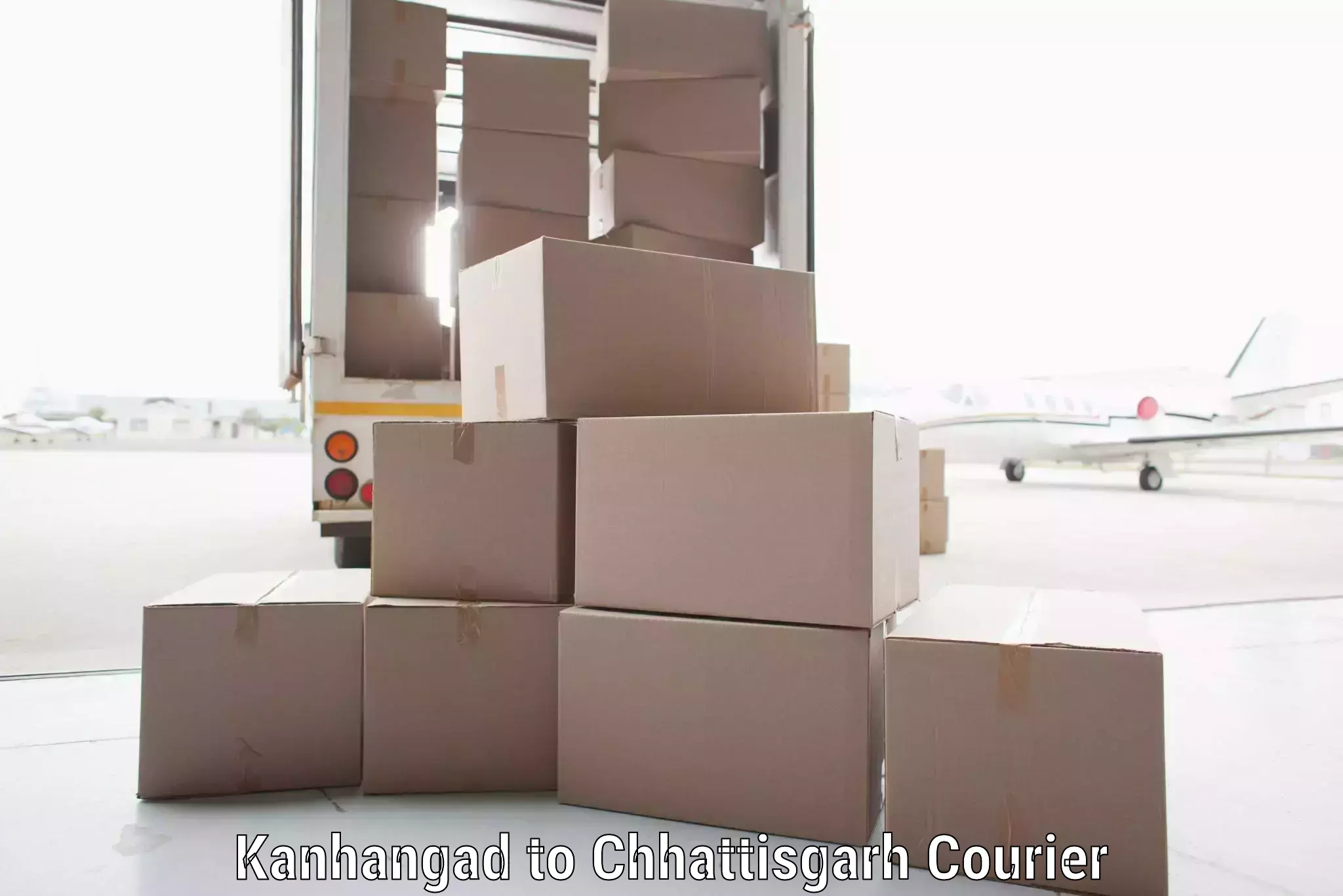 Nationwide parcel services Kanhangad to Raipur