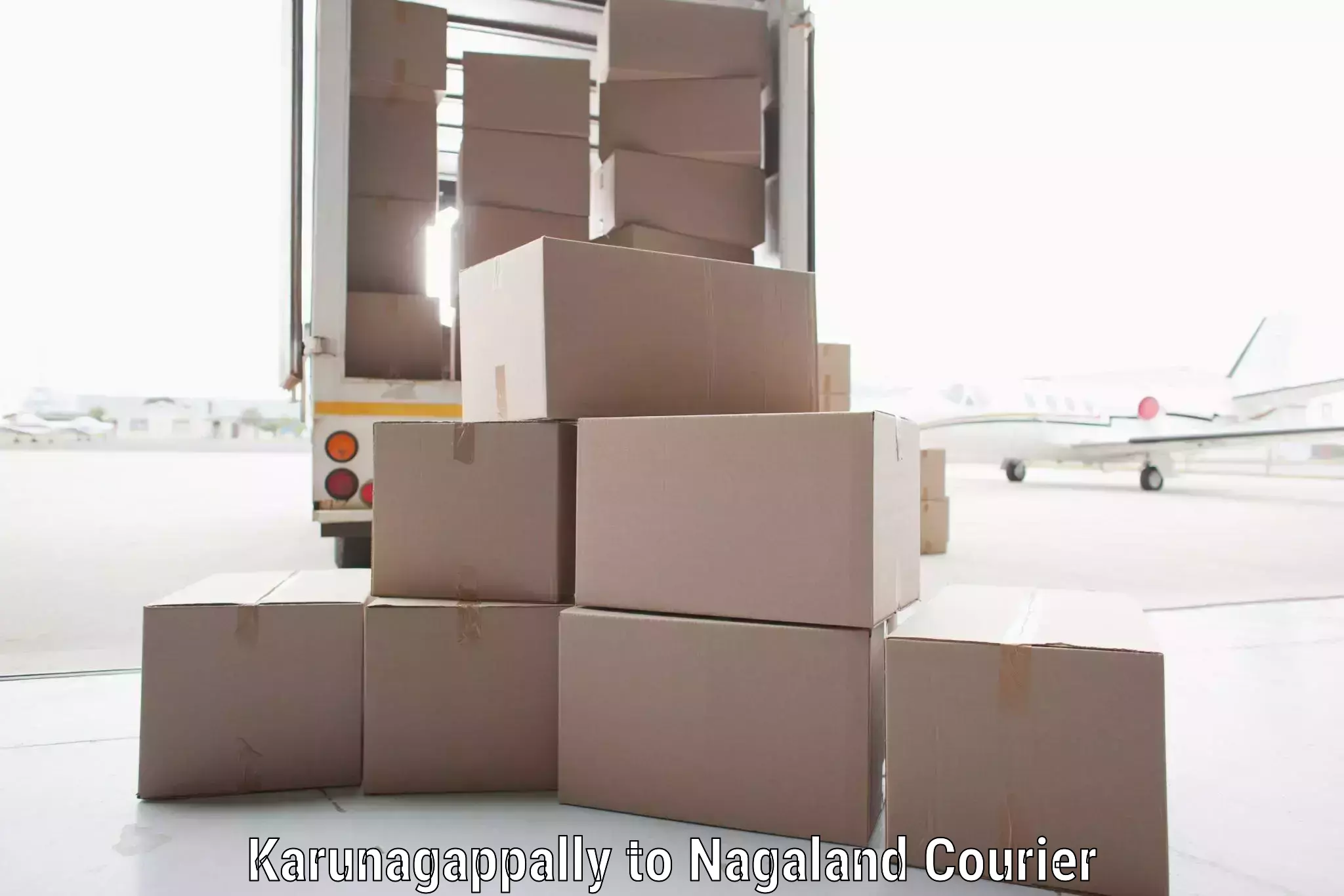 Cargo courier service Karunagappally to Tuensang