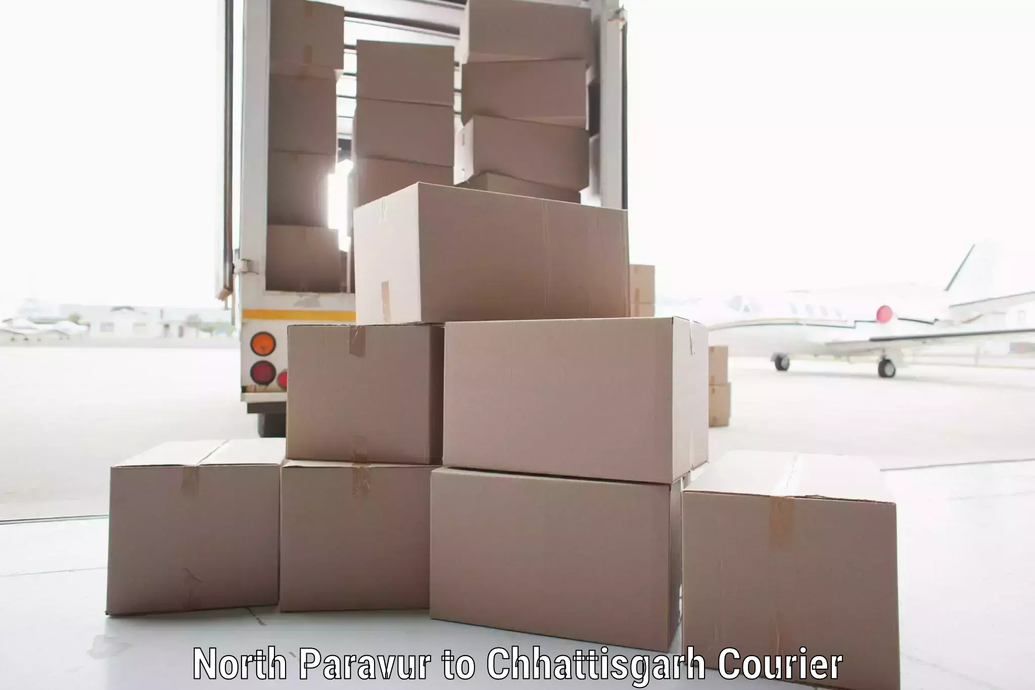 Custom courier solutions North Paravur to Mahasamund