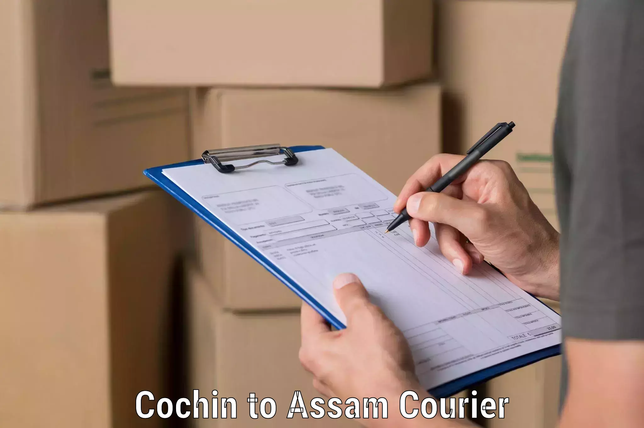 Business shipping needs Cochin to Lakhipur
