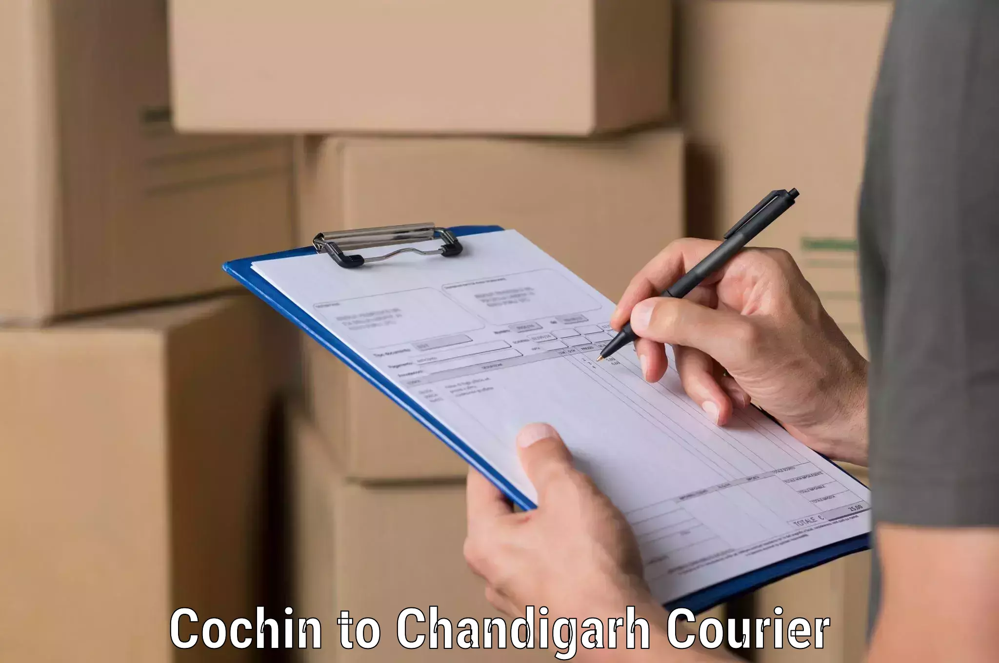 Streamlined delivery processes Cochin to Panjab University Chandigarh