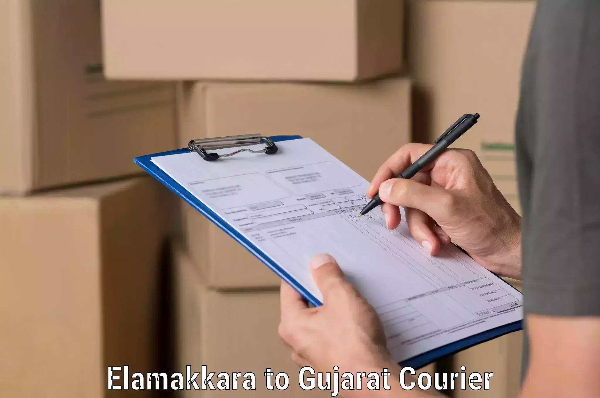 On-time shipping guarantee Elamakkara to Jasdan