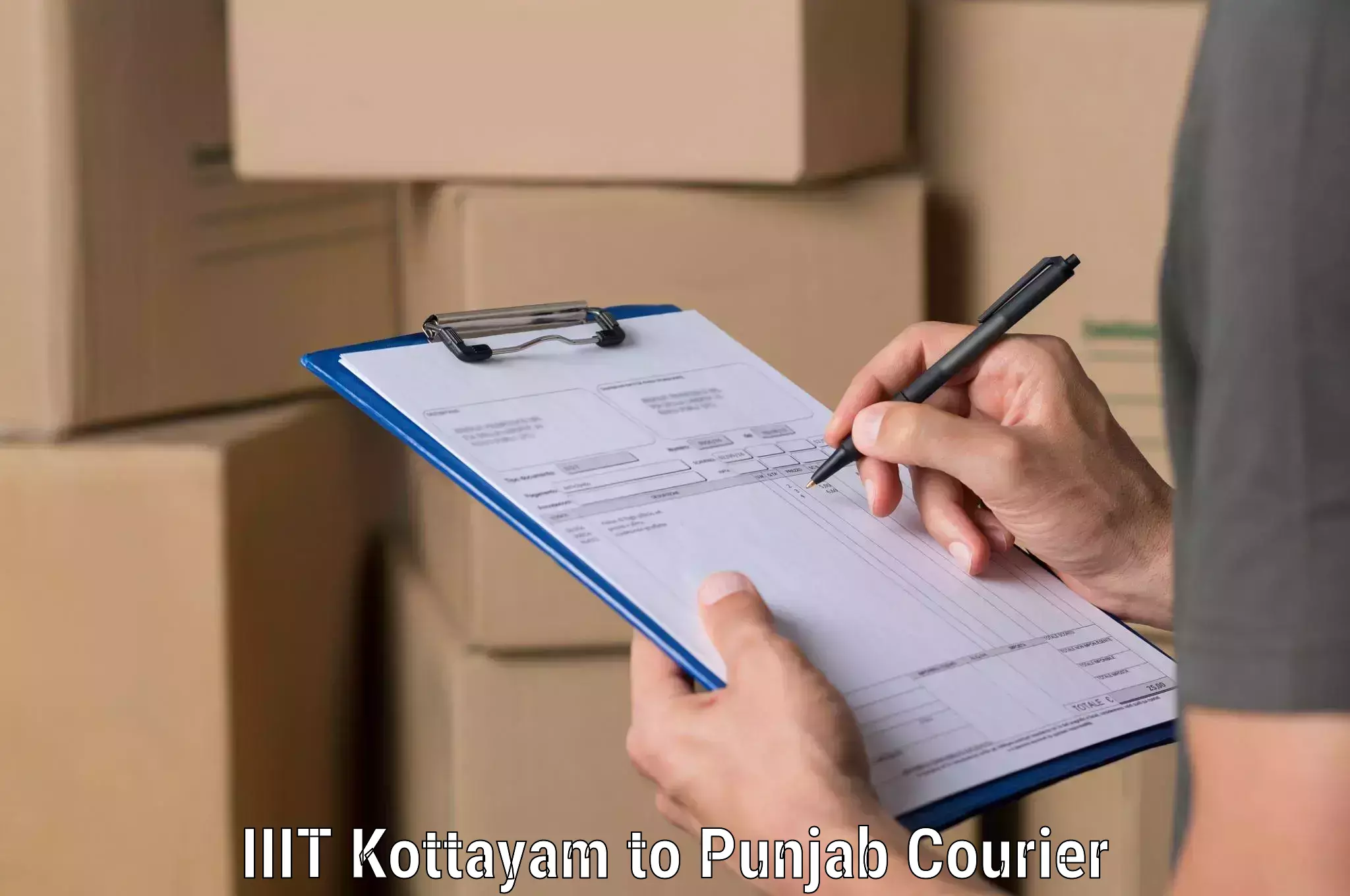 Optimized delivery routes in IIIT Kottayam to Pathankot