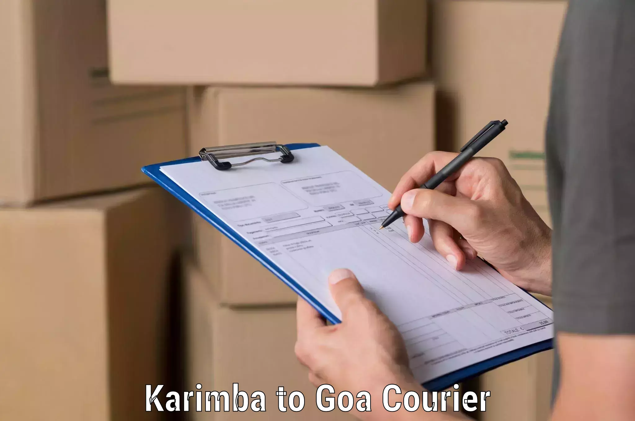 Courier dispatch services Karimba to Margao