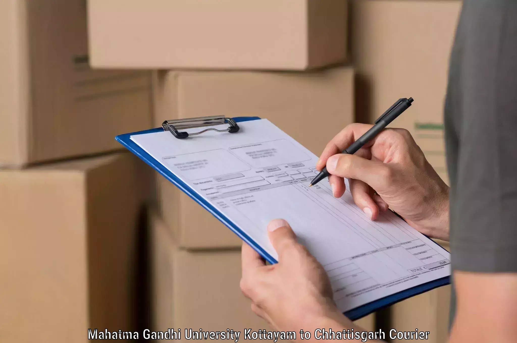 Custom courier rates Mahatma Gandhi University Kottayam to Pendra