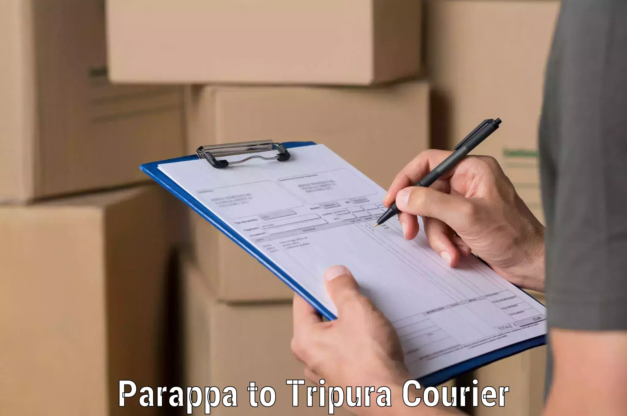 Efficient shipping operations Parappa to Udaipur Tripura