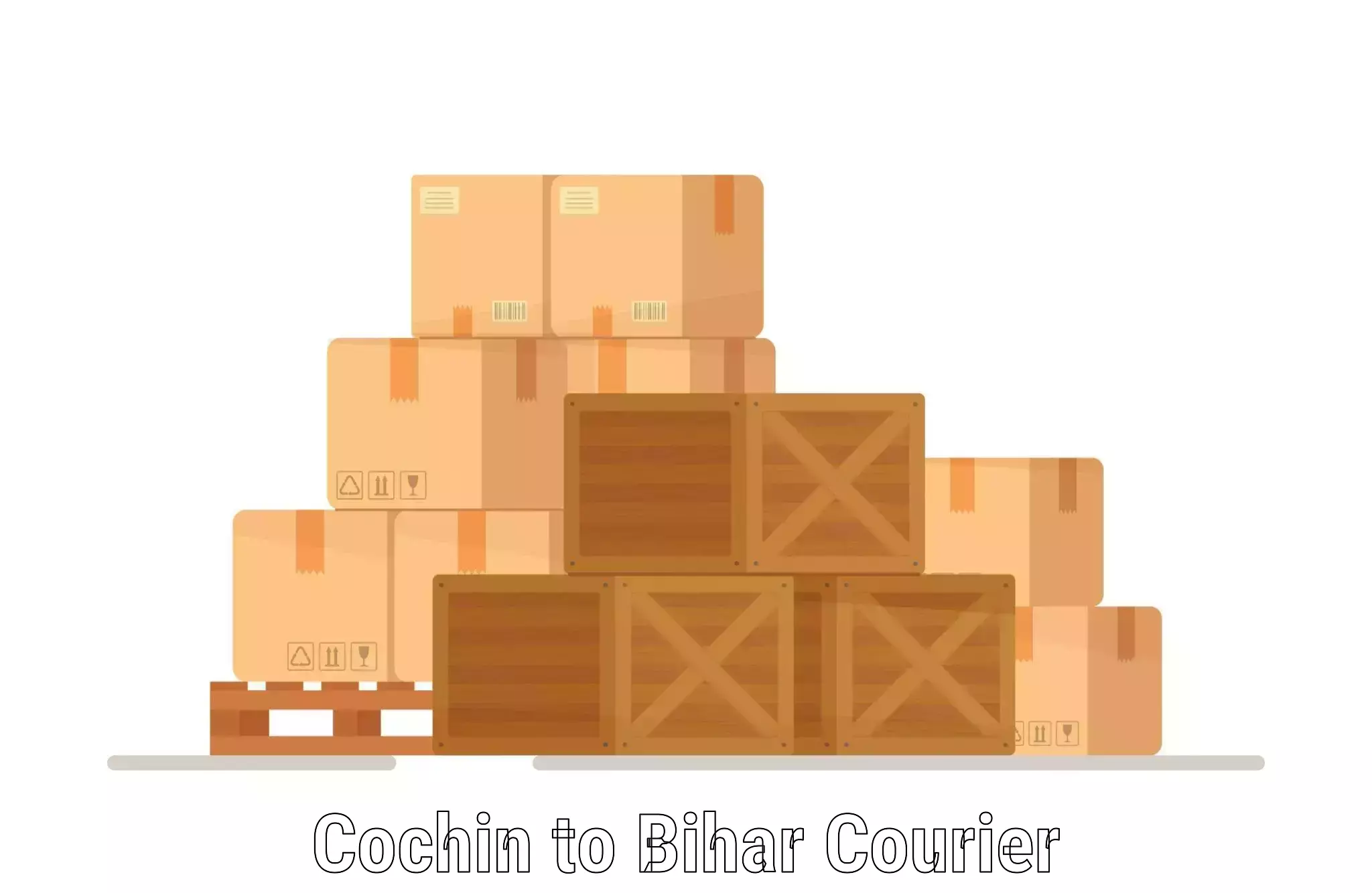 Global courier networks in Cochin to Simrahi Bazar