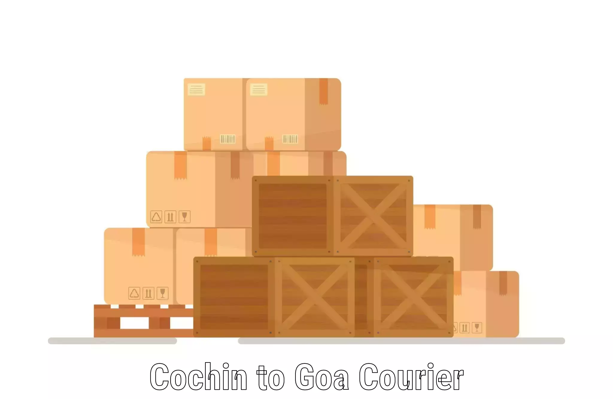Multi-national courier services Cochin to Goa University