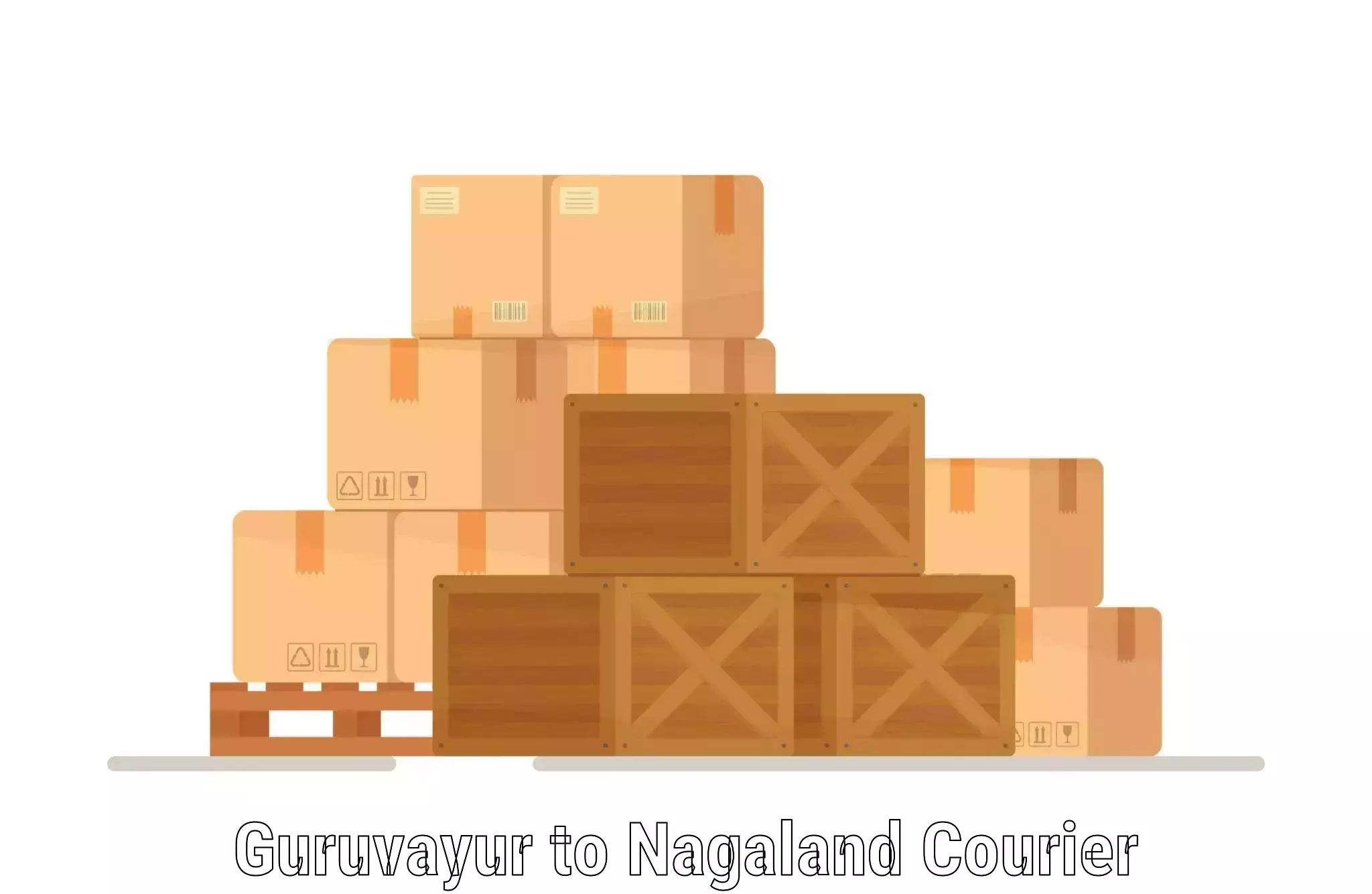 Cost-effective courier options Guruvayur to Nagaland