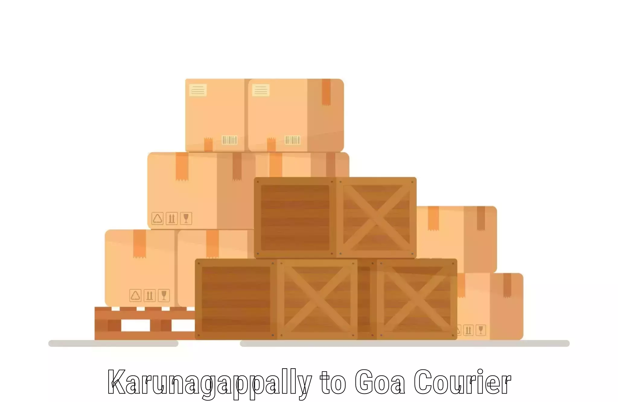 Courier service comparison Karunagappally to Bicholim