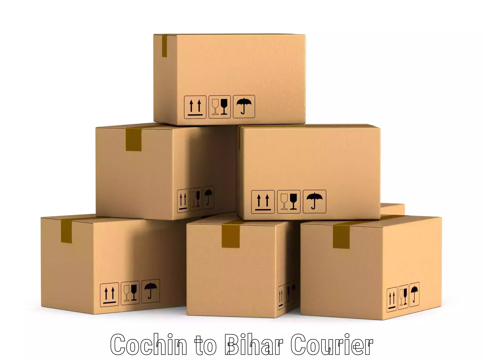 High value parcel delivery Cochin to Sahebganj Muzaffarpur