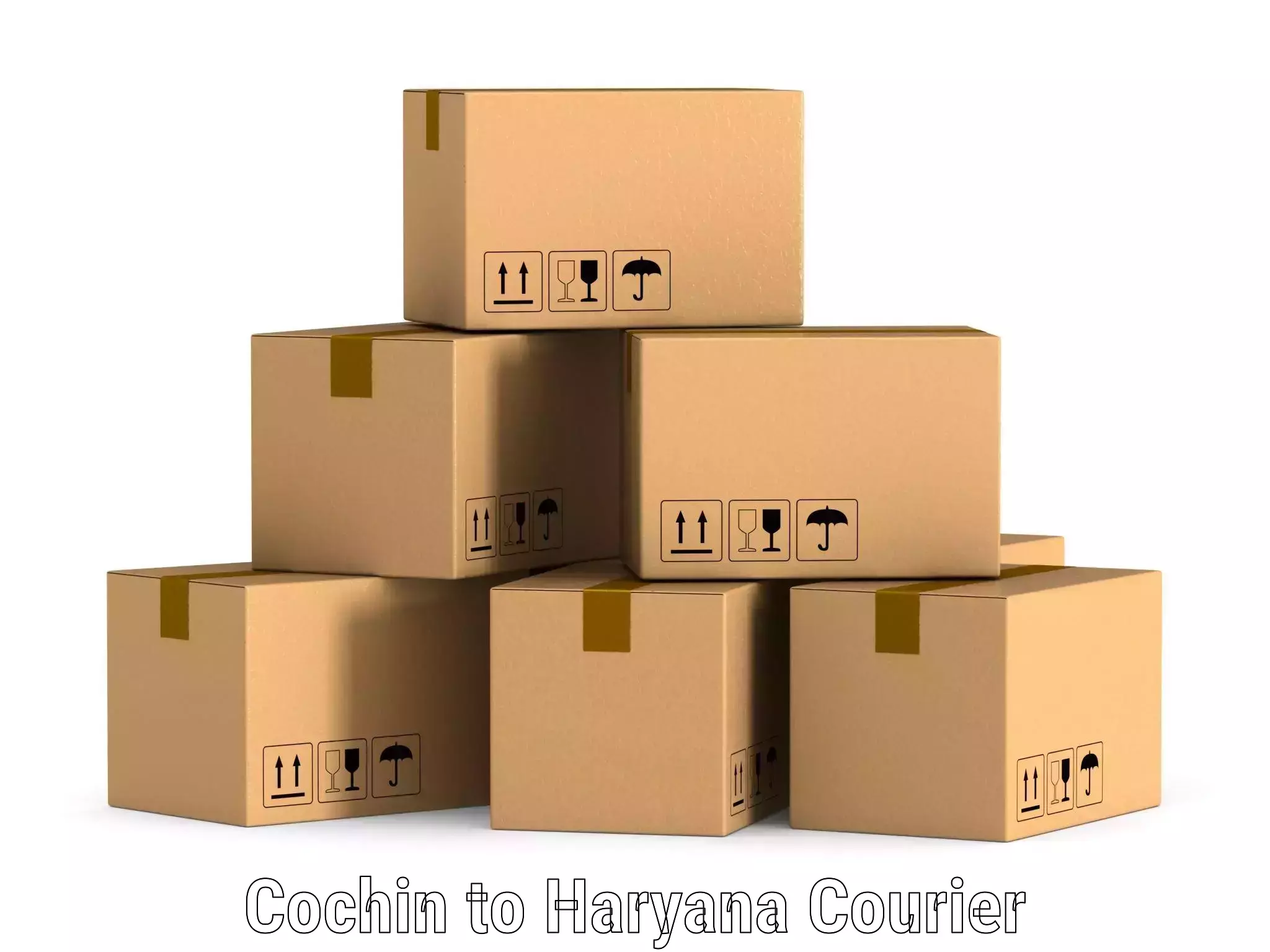 Professional courier services Cochin to Yamuna Nagar