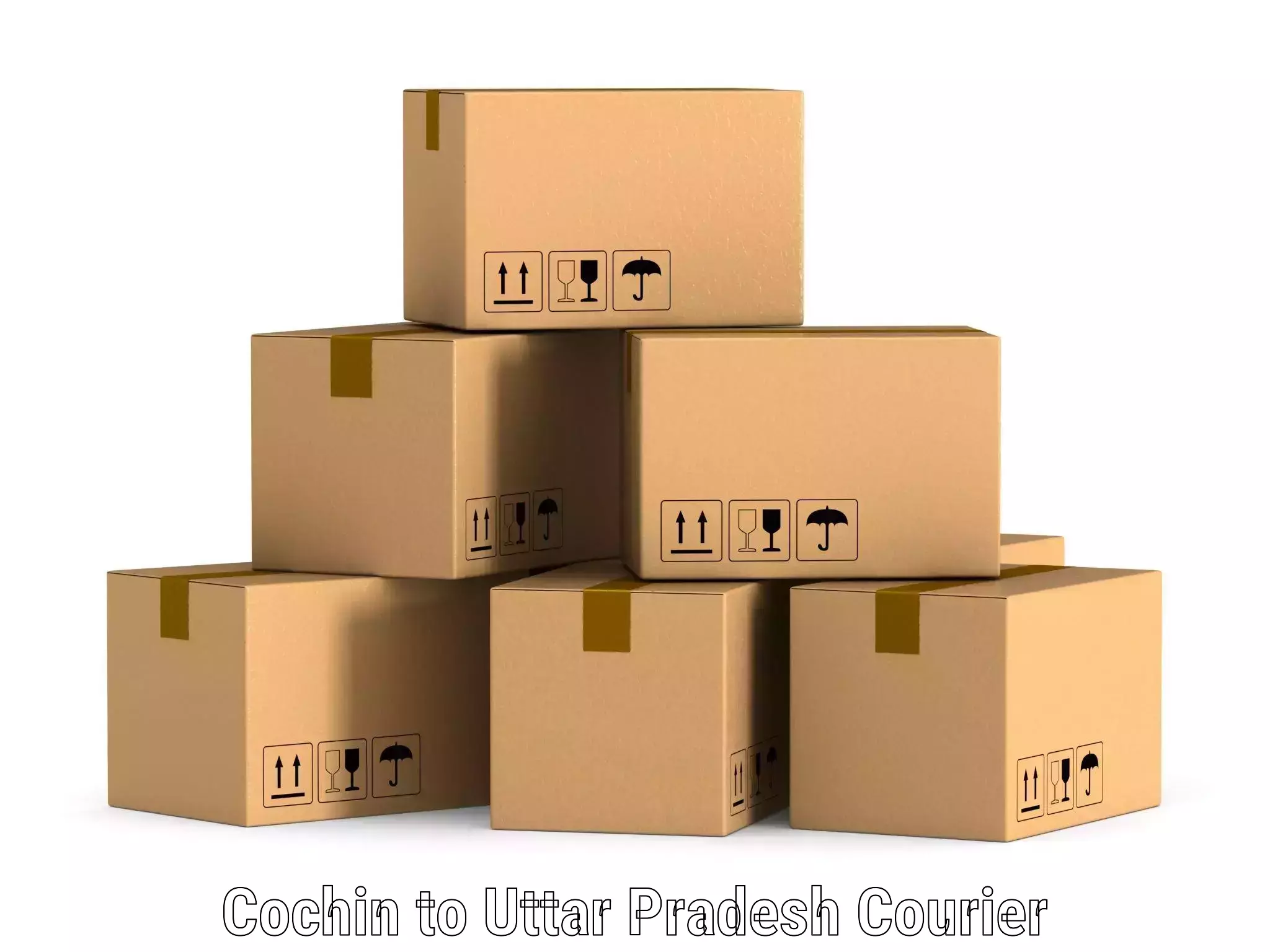 Premium courier services in Cochin to Uttar Pradesh