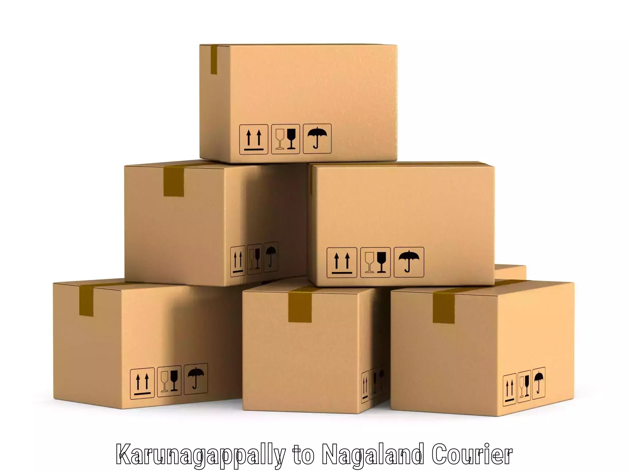 Efficient parcel delivery Karunagappally to Nagaland
