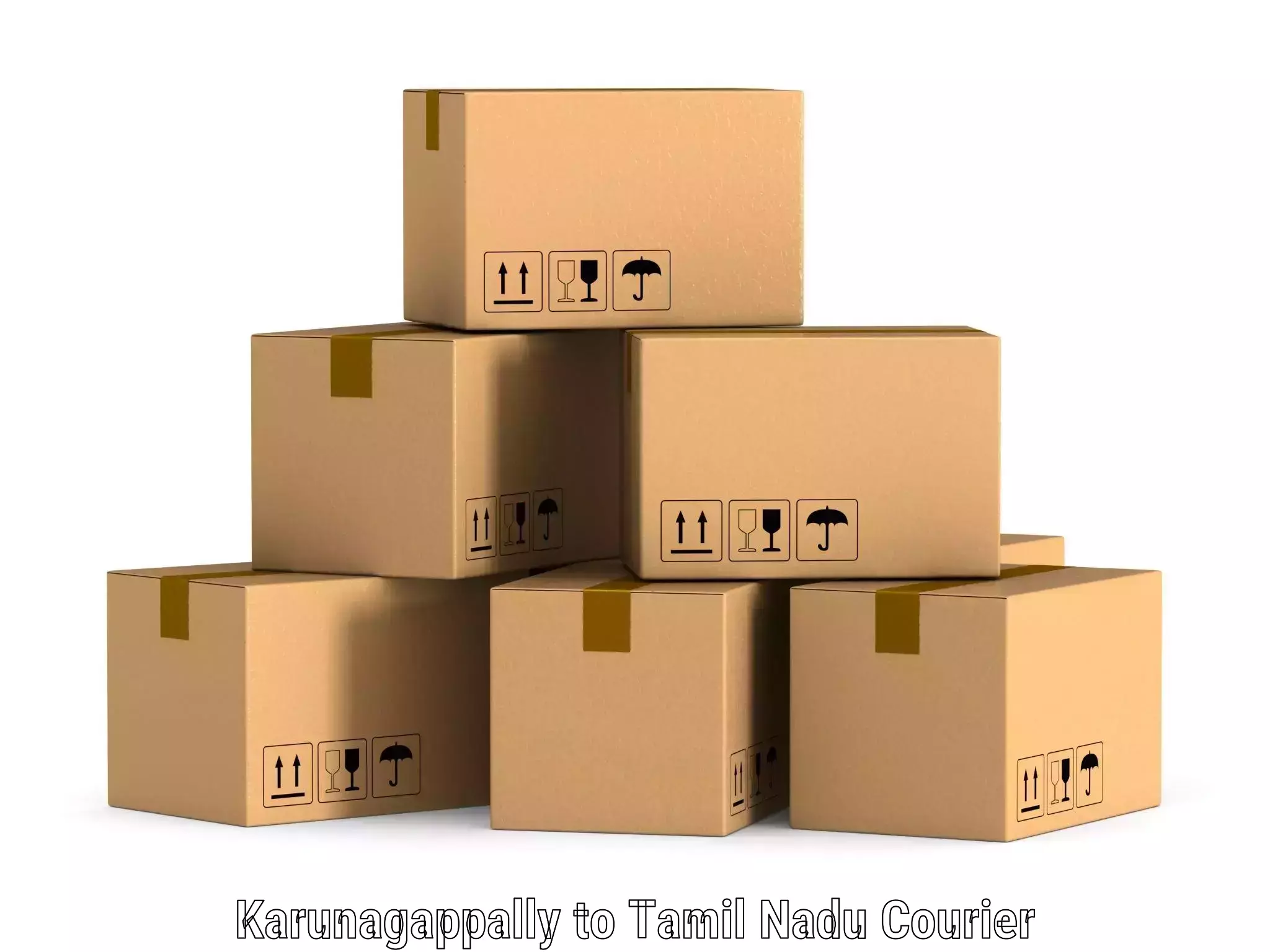 Package delivery network Karunagappally to Tamil Nadu