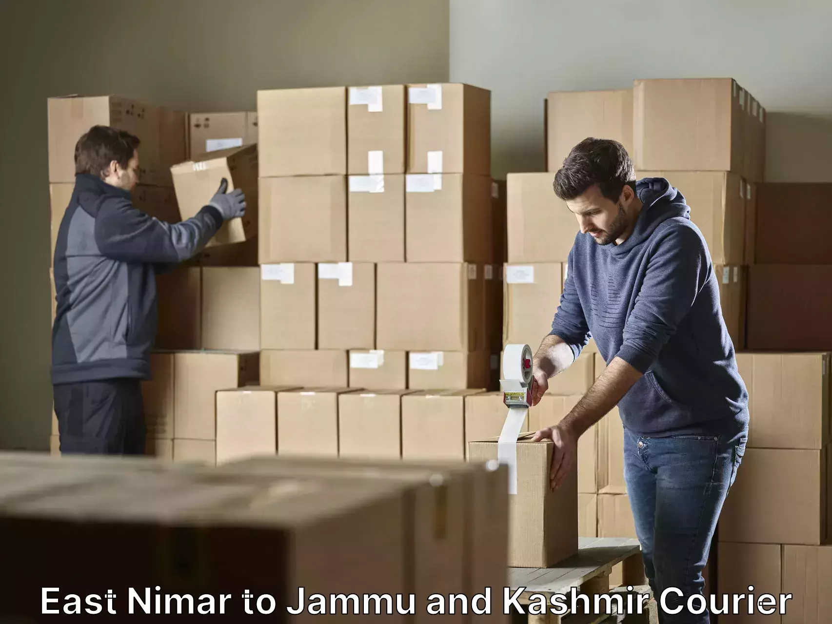 Custom household moving in East Nimar to Jammu and Kashmir