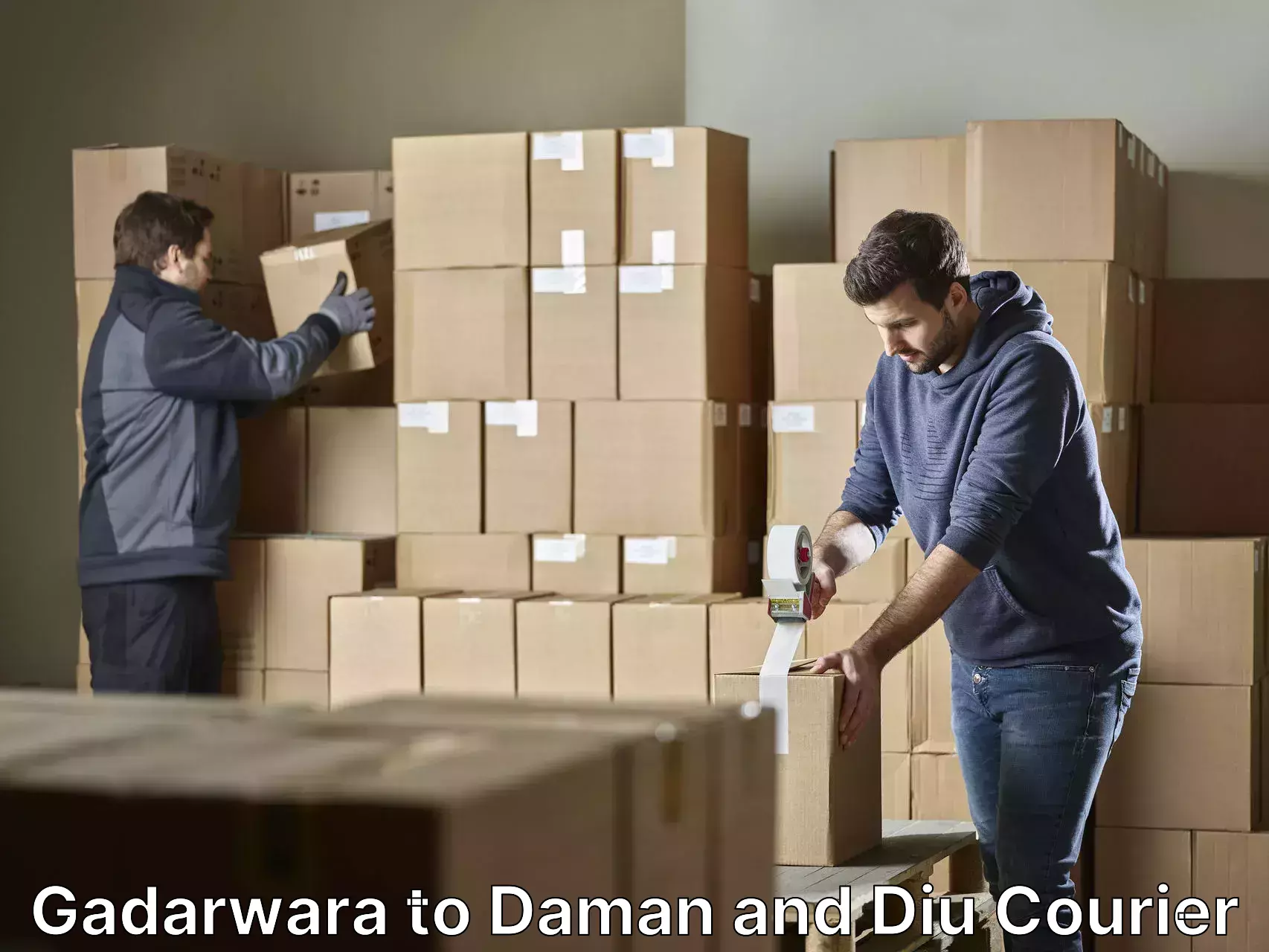 Skilled furniture transporters Gadarwara to Diu
